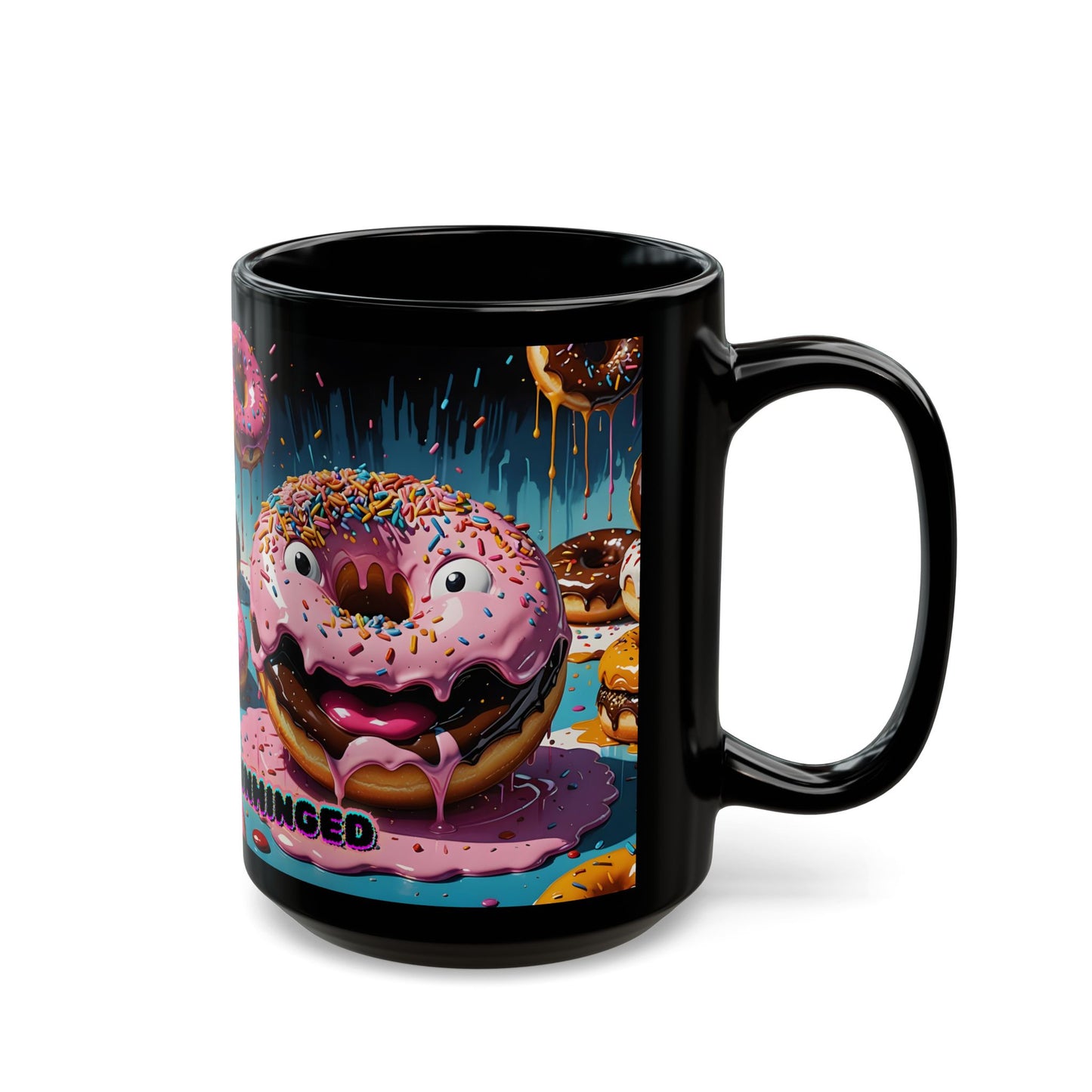 Sweet But Unhinged Donut Mug, Fun Coffee Cup, Quirky Gift for Food Lovers, Unique Kitchen Decor, Perfect for Birthdays or Holidays