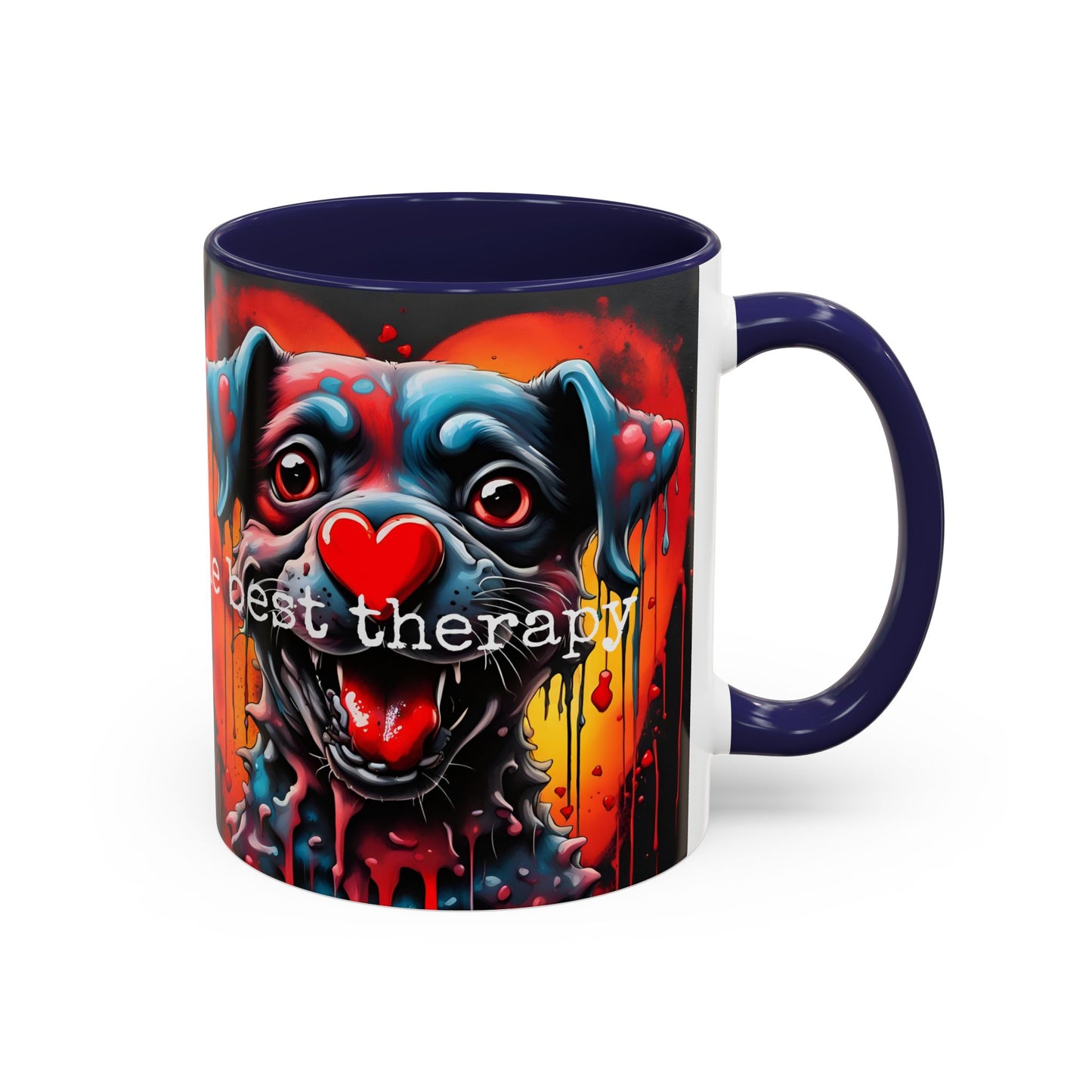 Dog Therapy Coffee Mug: Pet Lover Gift, 11oz/15oz Ceramic