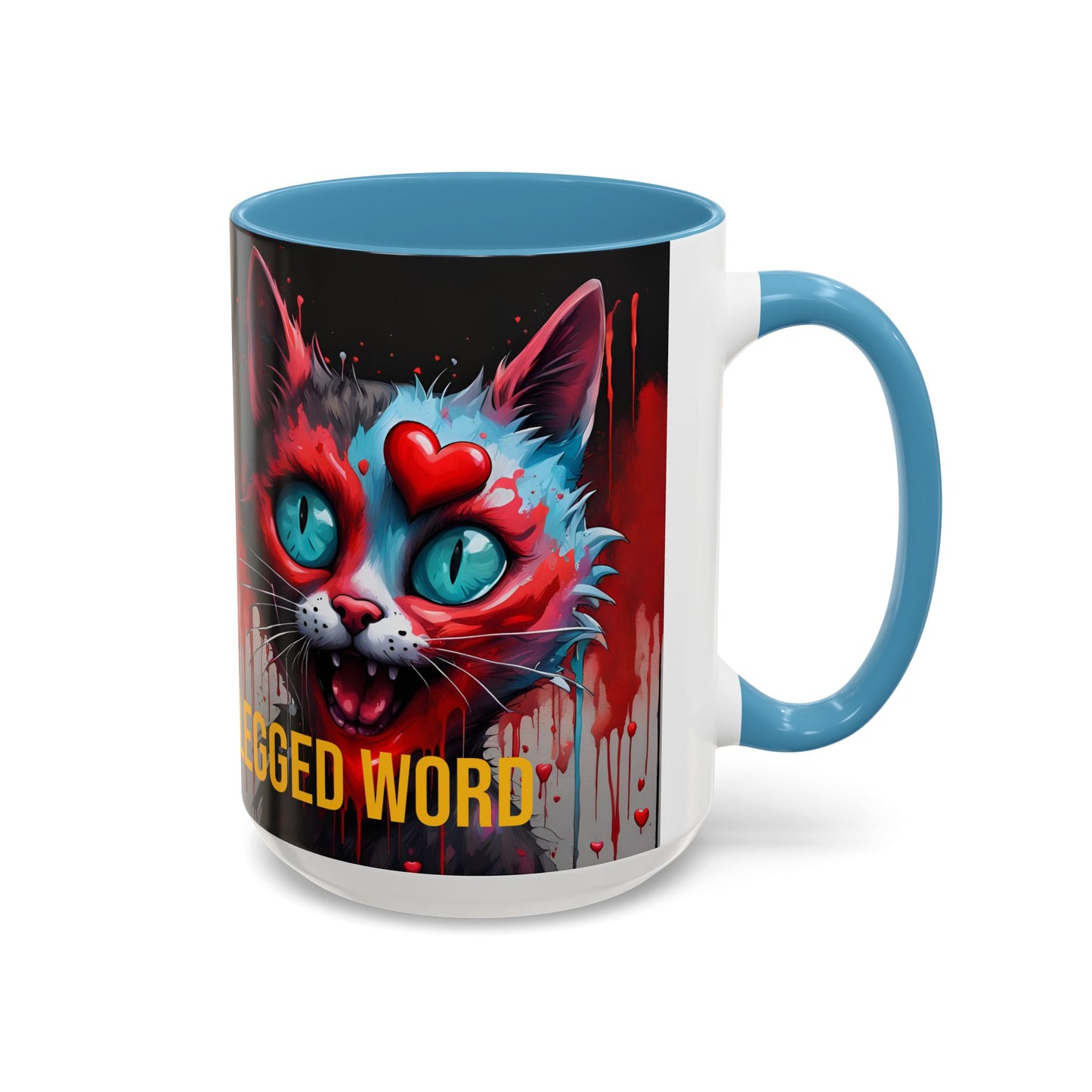 Funny Cat Mug | Love Is a Four-Legged Word | Quirky Gift for Cat Lovers