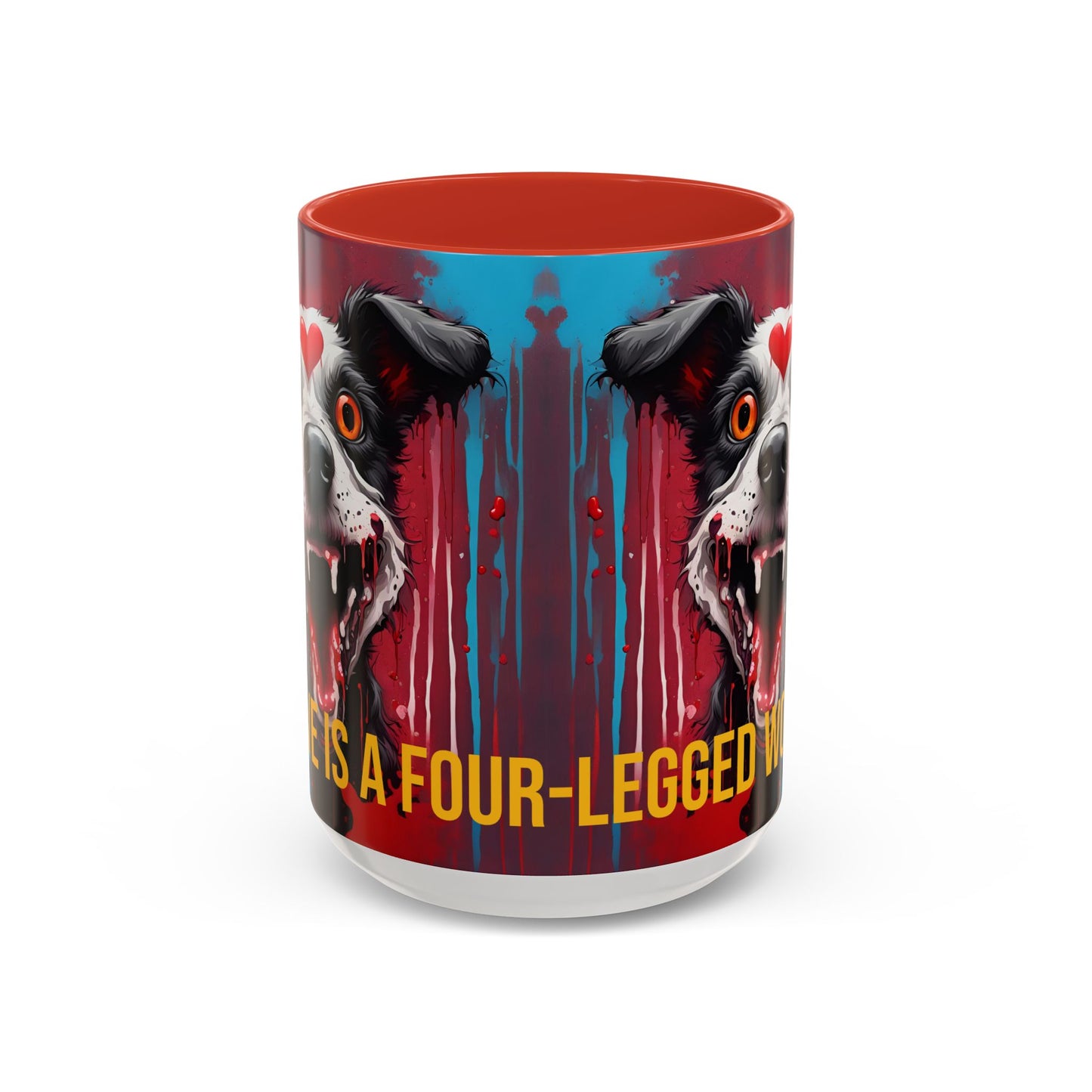 Dog Lover Coffee Mug: "Love Is a Four-Legged Word" Ceramic Cup