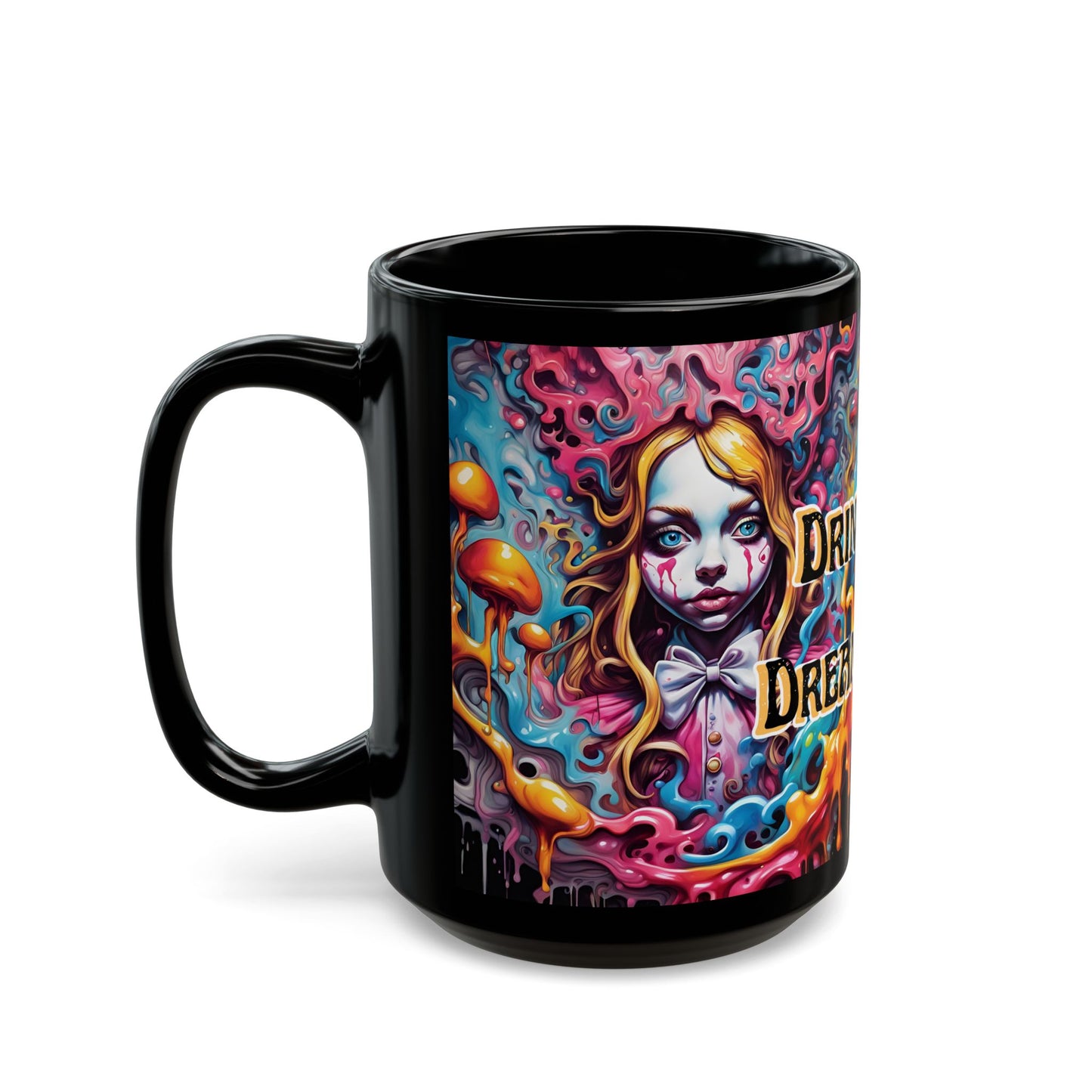 Psychedelic Art Mug: "Drink Deep, Dream Deeper" Bohemian Coffee Cup