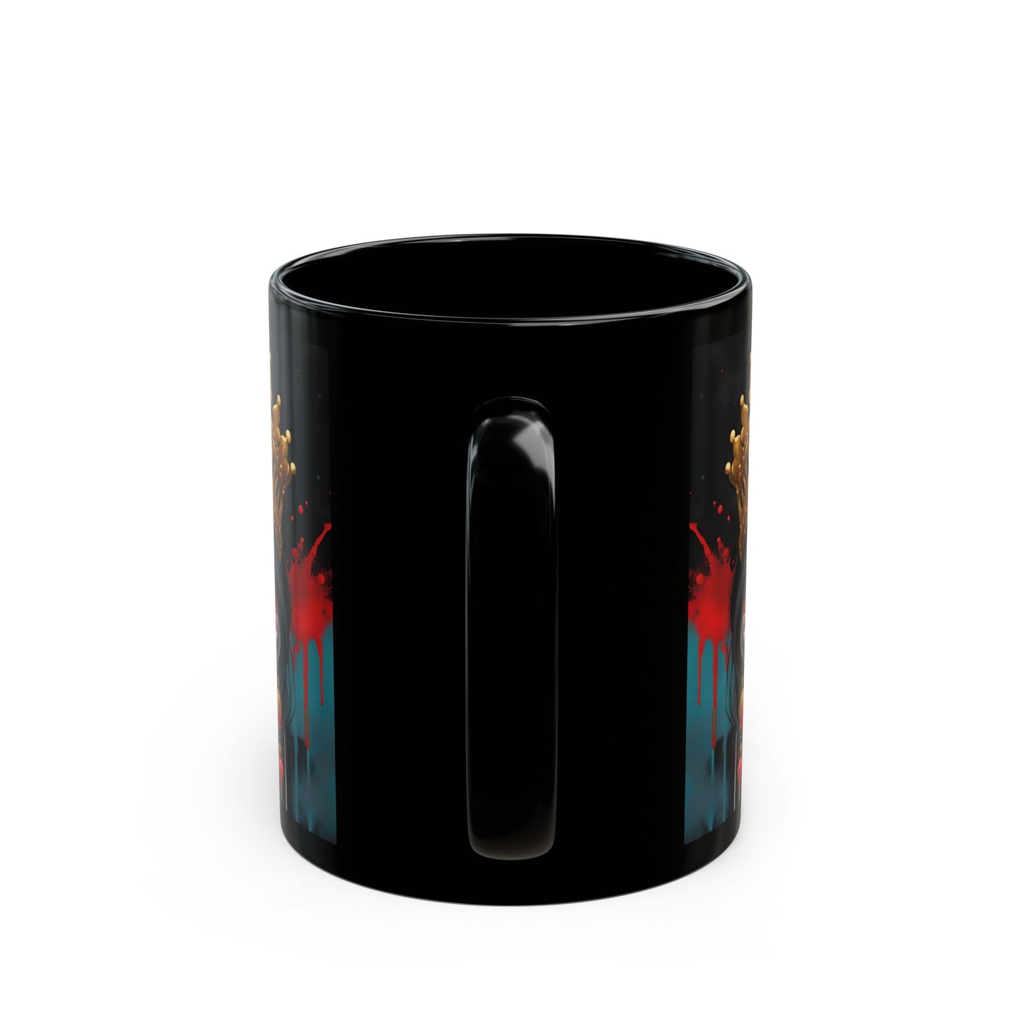 Coffee Queen Sugar Skull Mug: Gothic Halloween Decor (11oz or 15oz)