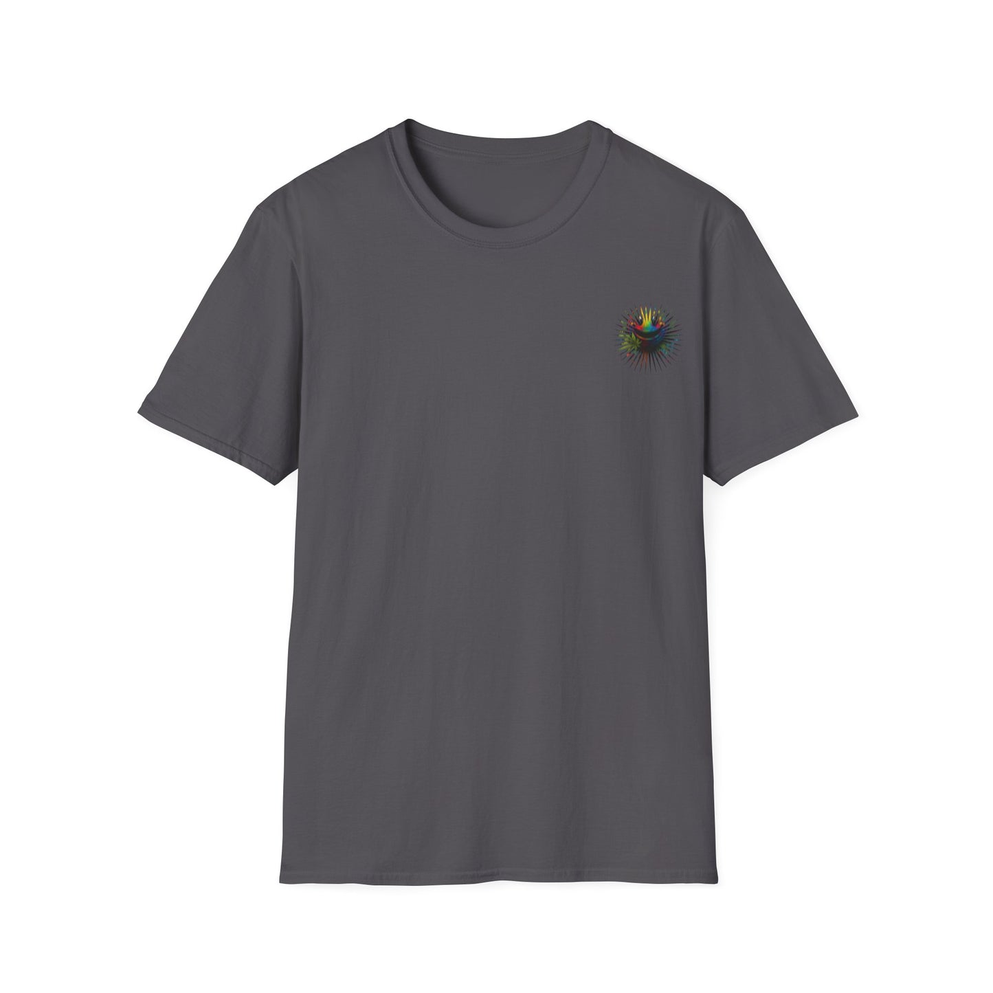 Psychedelic Back Print Shirt - Unisex Softstyle Tee | Festival Streetwear Gift | Retro Boho Hippie Graphic
