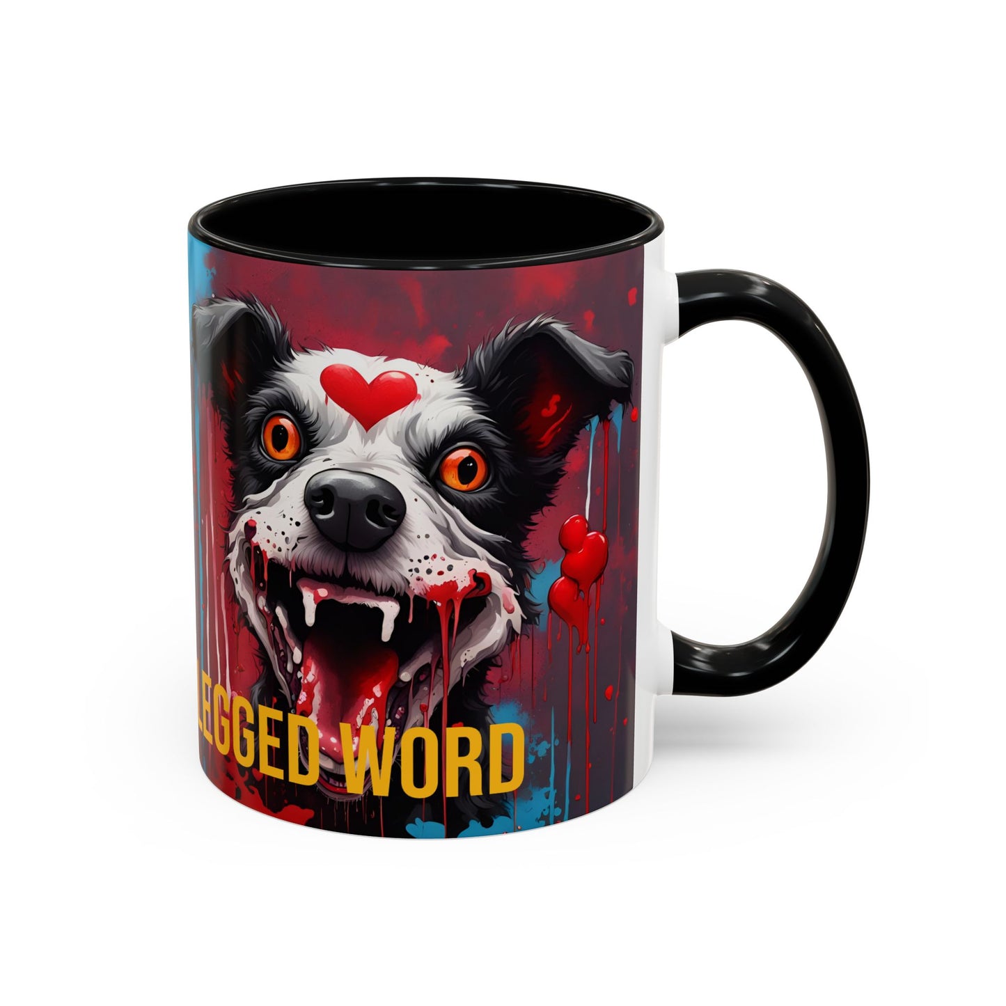 Dog Lover Coffee Mug: "Love Is a Four-Legged Word" Ceramic Cup