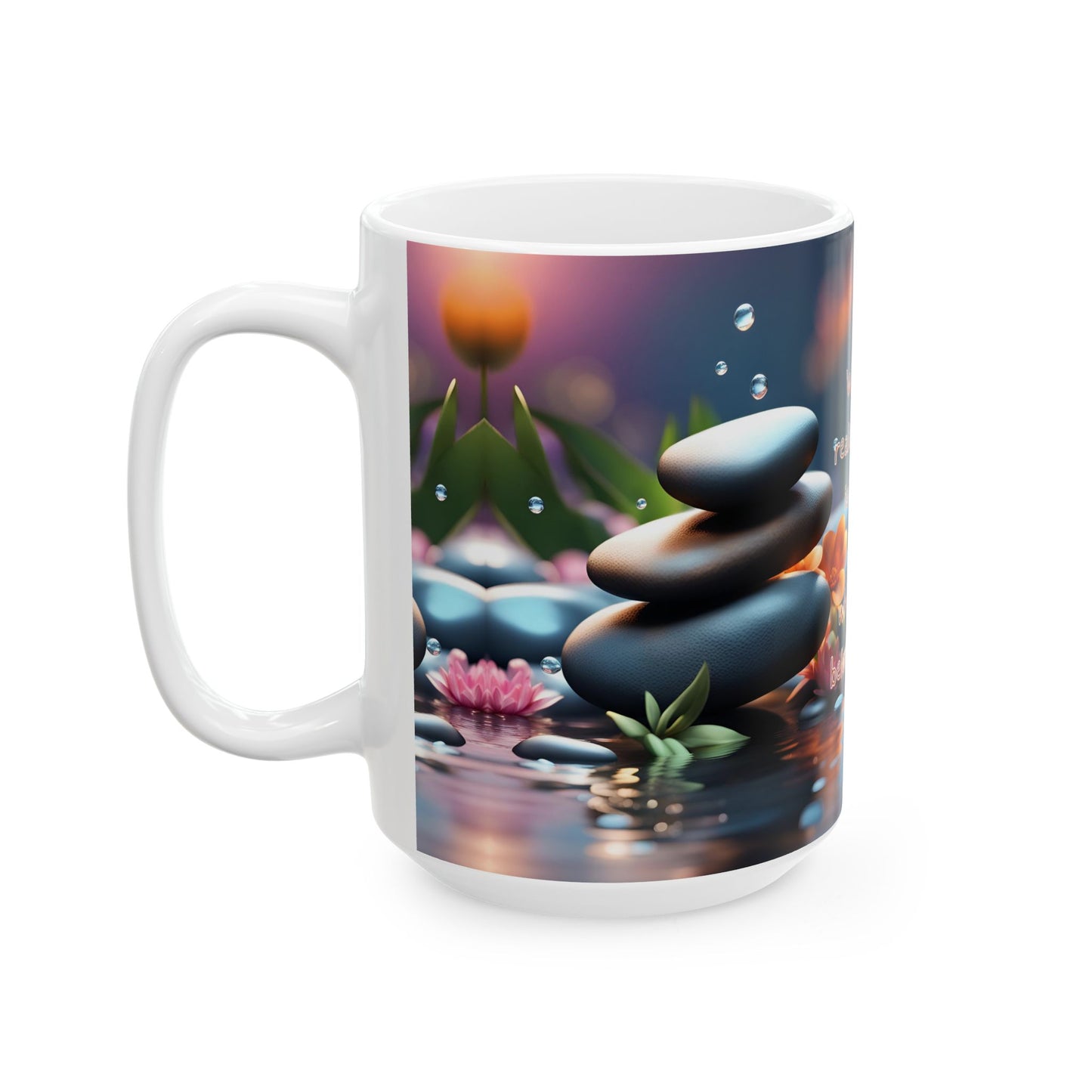 Inspirational Zen Mug | When You Realize Quote | Mindfulness Coffee Cup