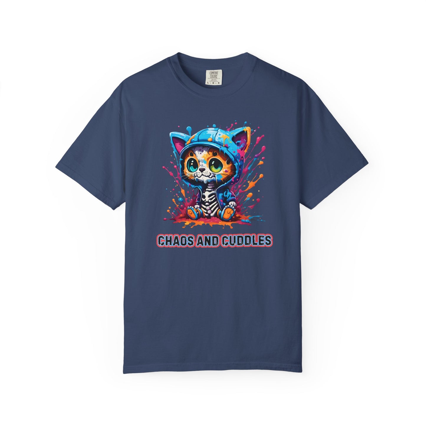 Chaos and Cuddles Cat T-Shirt: Funny Pet Lover Gift