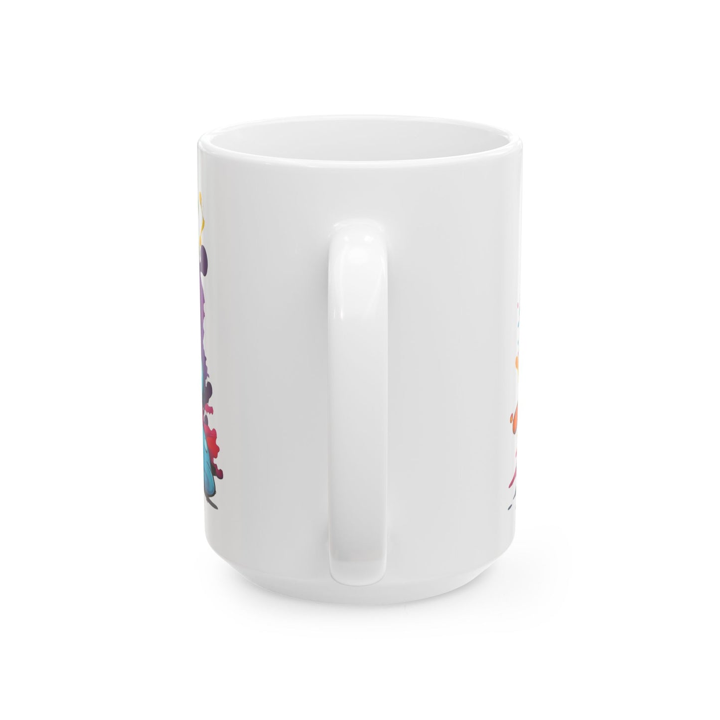 Cute Ghost Coffee Mug - Psychedelic Halloween Drinkware in 11oz & 15oz