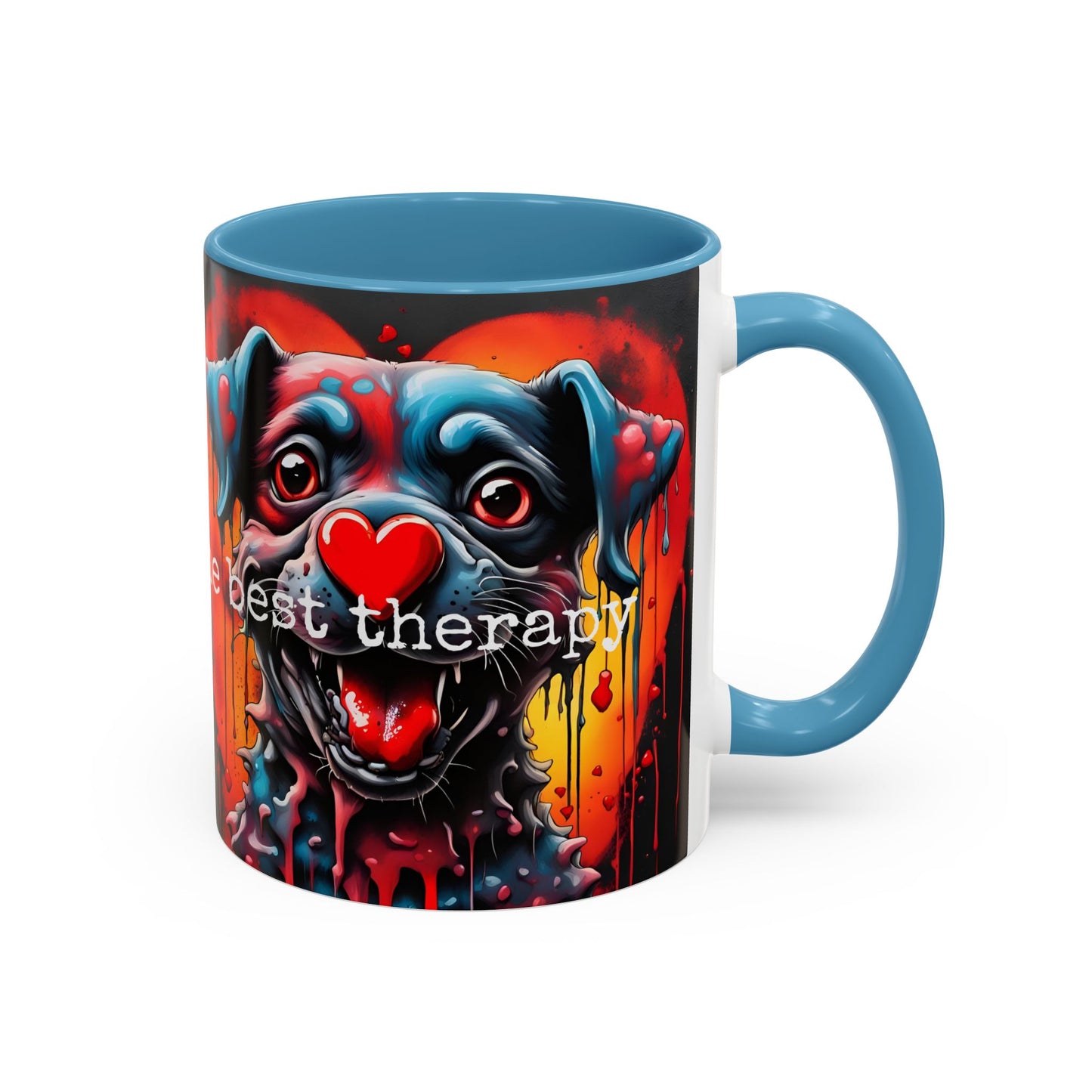 Dog Therapy Coffee Mug: Pet Lover Gift, 11oz/15oz Ceramic