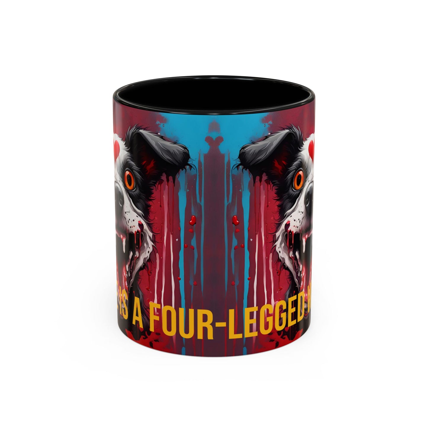 Dog Lover Coffee Mug: "Love Is a Four-Legged Word" Ceramic Cup