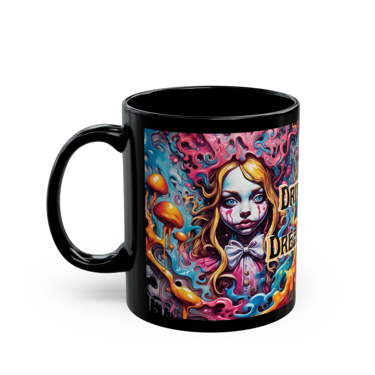 Psychedelic Art Mug: "Drink Deep, Dream Deeper" Bohemian Coffee Cup
