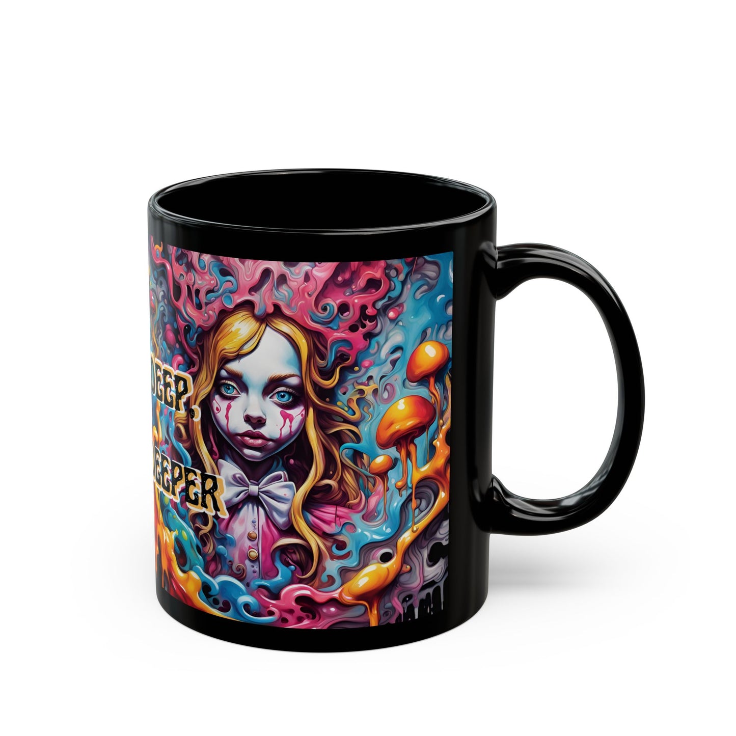 Psychedelic Art Mug: "Drink Deep, Dream Deeper" Bohemian Coffee Cup