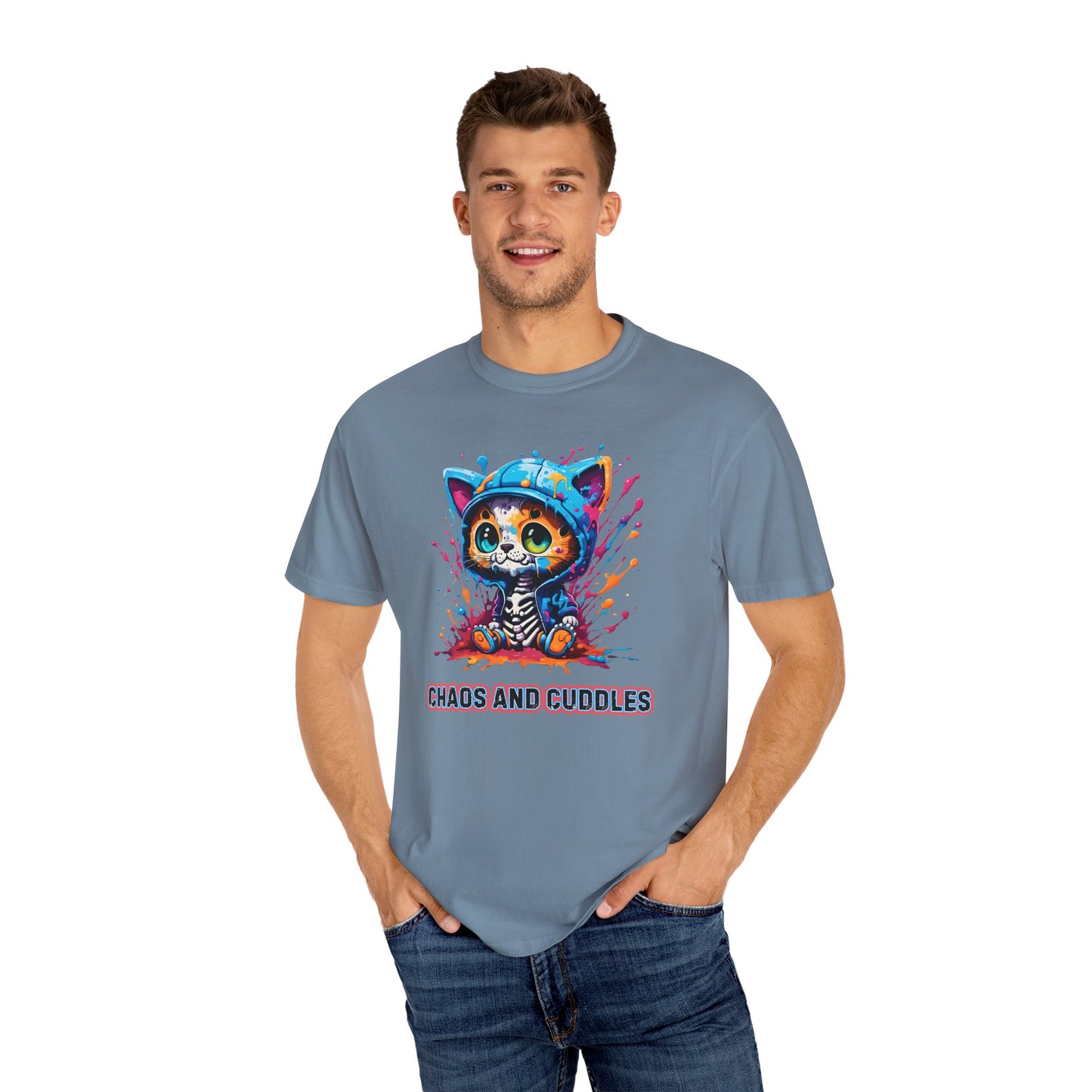 Chaos and Cuddles Cat T-Shirt: Funny Pet Lover Gift
