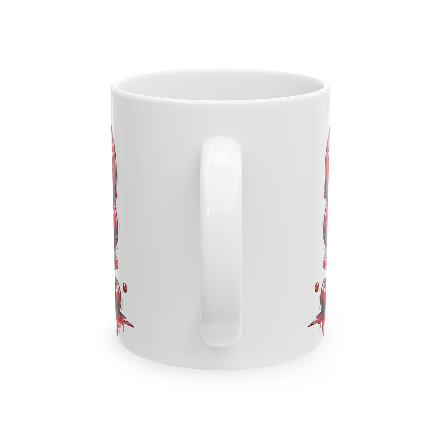 Inspirational Cherries Coffee Mug: Life Quote Ceramic Tea Cup
