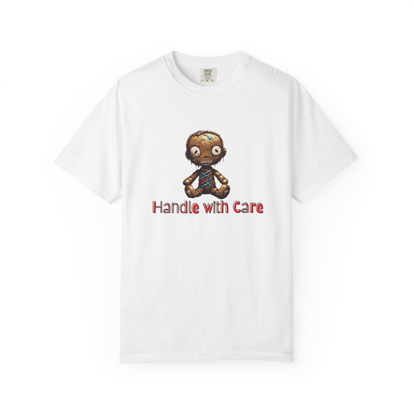 Handle with Care Voodoo Doll Unisex Garment-Dyed T-shirt