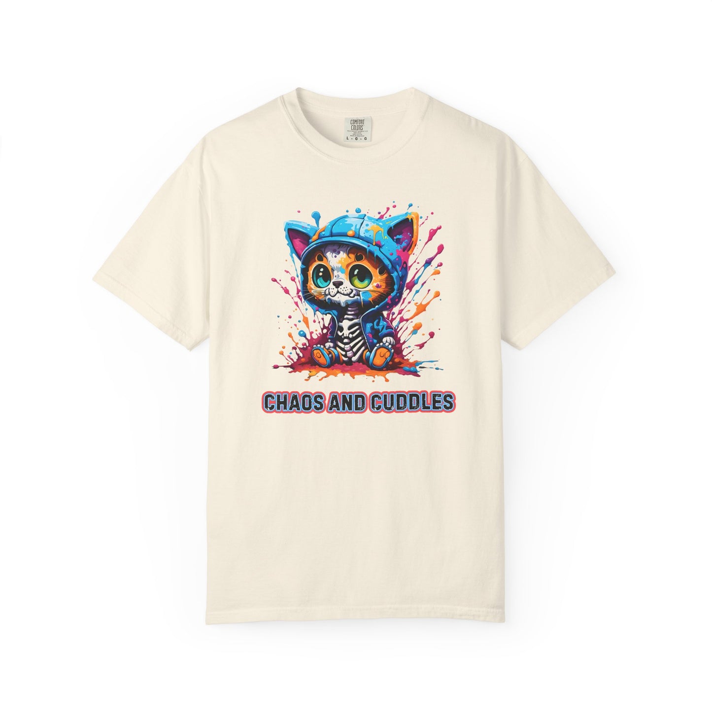 Chaos and Cuddles Cat T-Shirt: Funny Pet Lover Gift