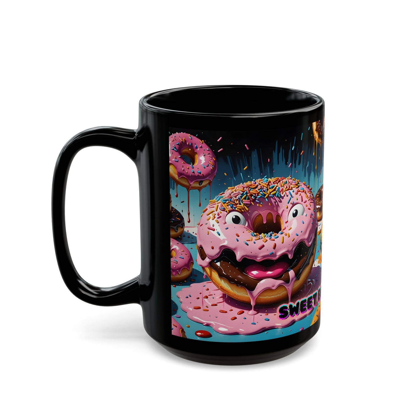 Sweet But Unhinged Donut Mug, Fun Coffee Cup, Quirky Gift for Food Lovers, Unique Kitchen Decor, Perfect for Birthdays or Holidays