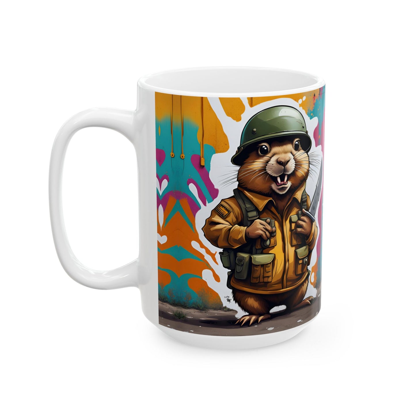 Funny Gopher Coffee Mug | Unique Design | Humorous Ceramic Cup