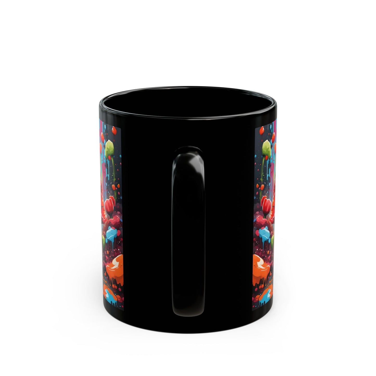 Poppy Flower Ceramic Mug: Whimsical Botanical Coffee Cup