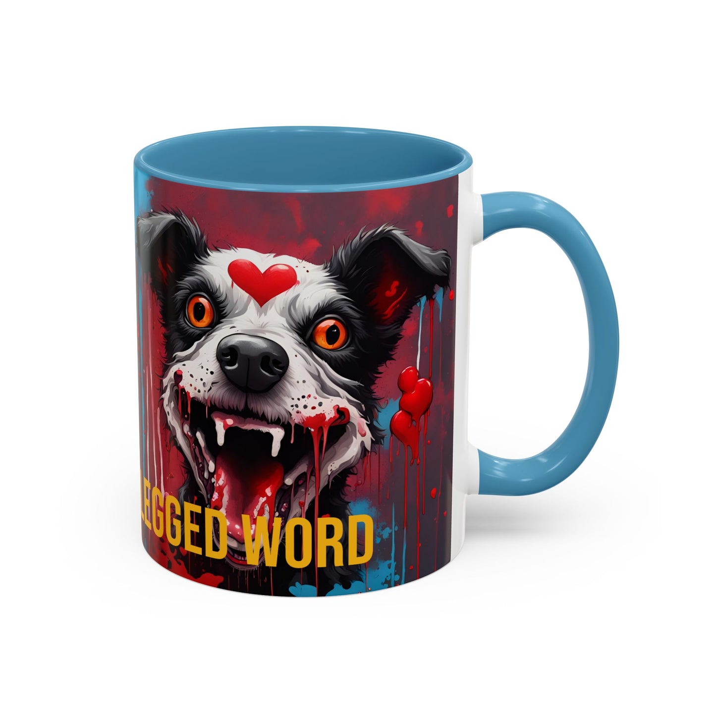 Dog Lover Coffee Mug: "Love Is a Four-Legged Word" Ceramic Cup