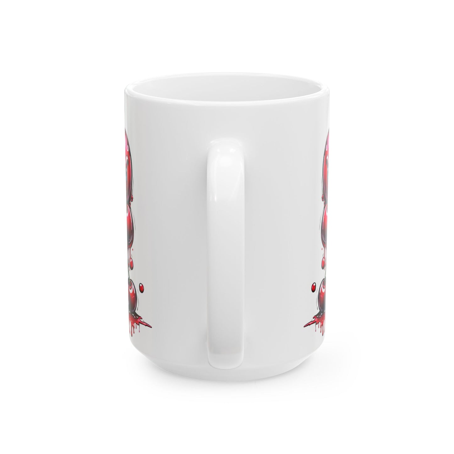 Inspirational Cherries Coffee Mug: Life Quote Ceramic Tea Cup