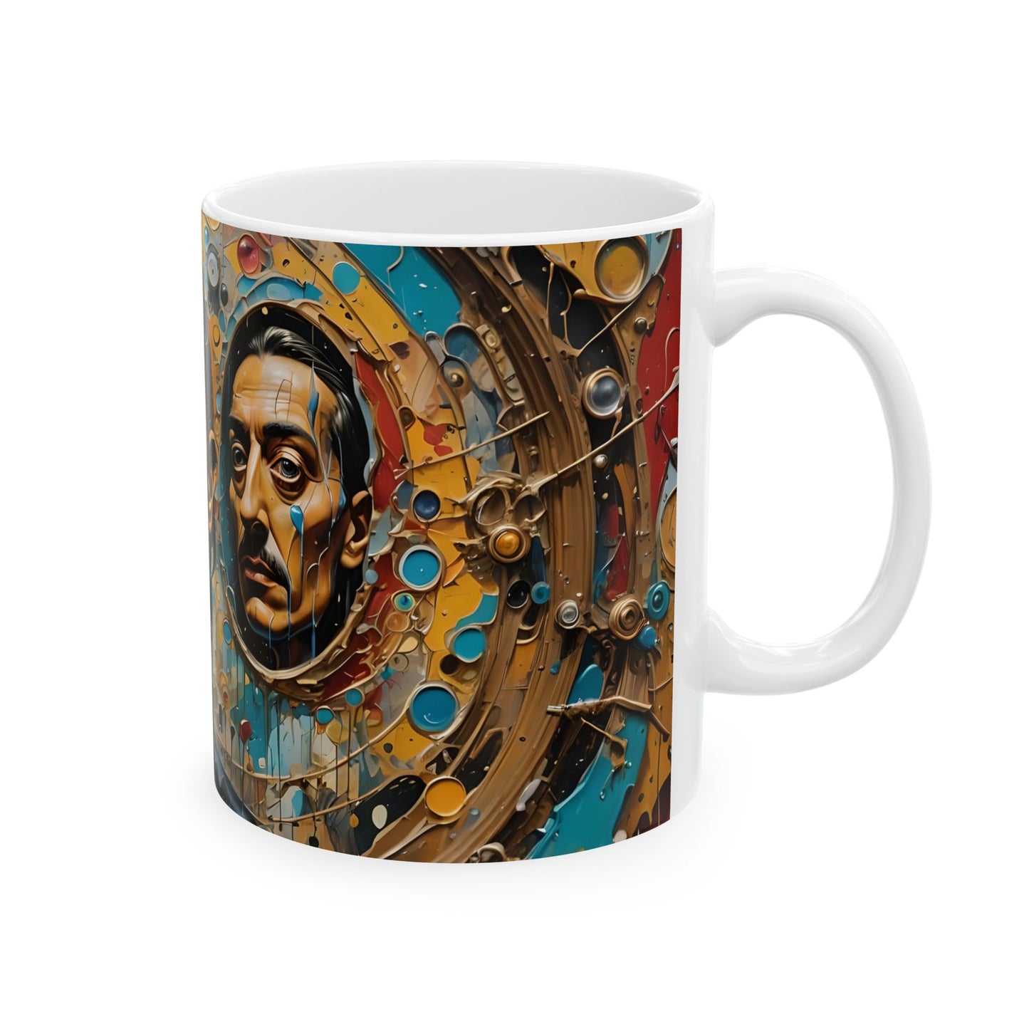 Surreal Dali-Inspired Mug - Psychedelic Coffee Cup | Gift for Artists & Thinkers | Creative Decor for Bold Minds