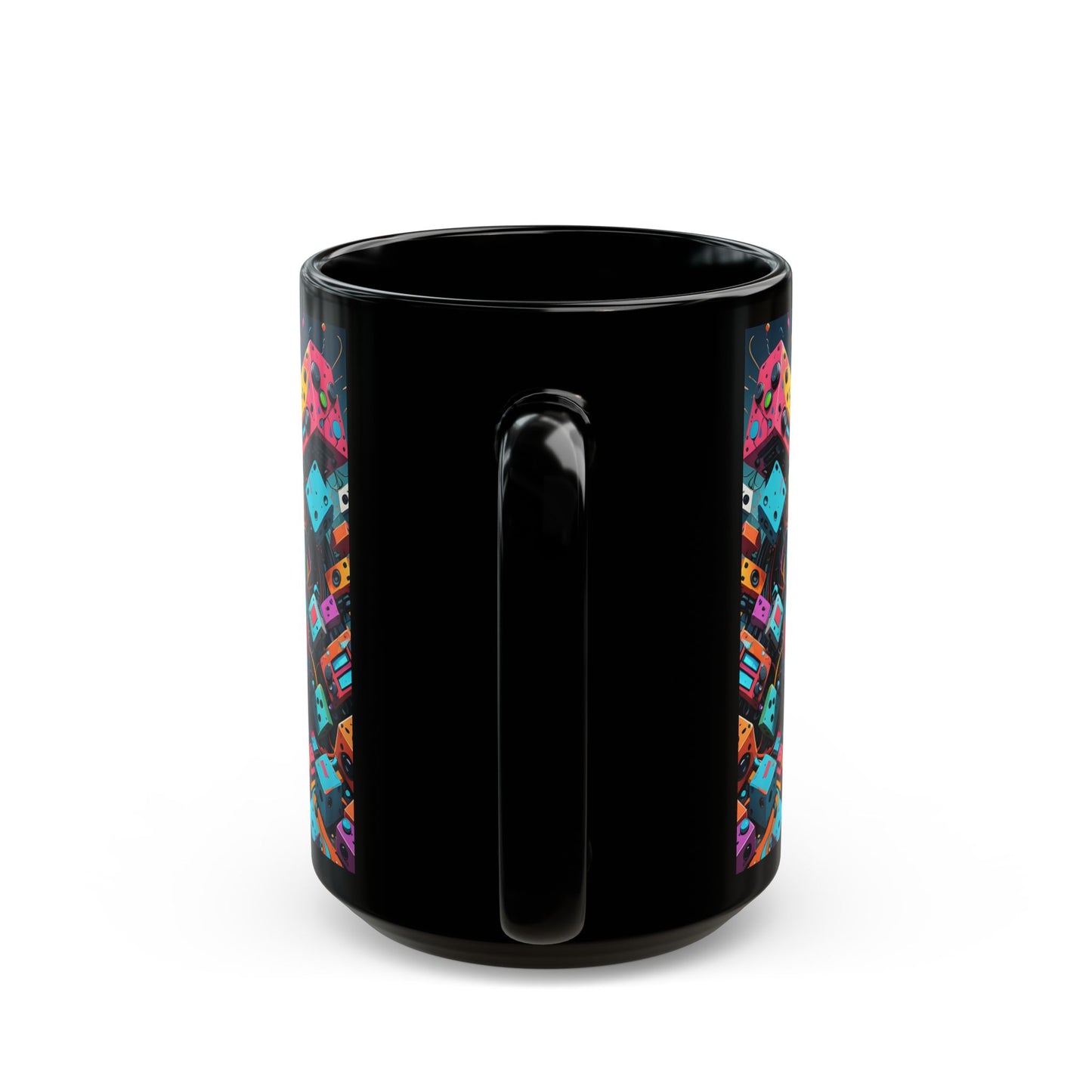 Gamer's Black Coffee Mug: Caught in the Game Design
