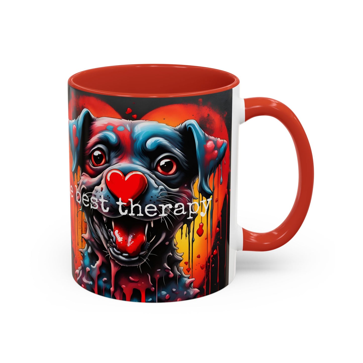 Dog Therapy Coffee Mug: Pet Lover Gift, 11oz/15oz Ceramic
