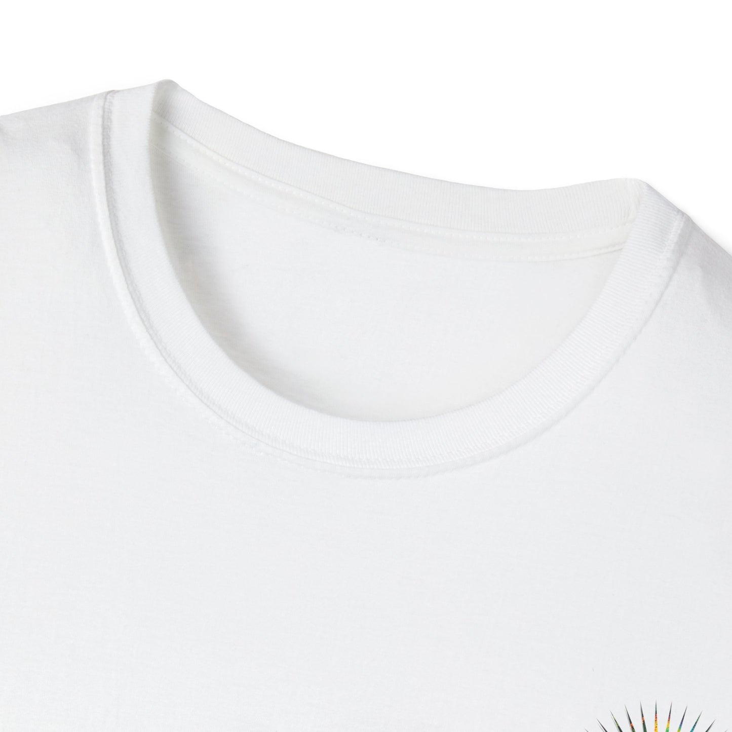 Psychedelic Back Print Shirt - Unisex Softstyle Tee | Festival Streetwear Gift | Retro Boho Hippie Graphic