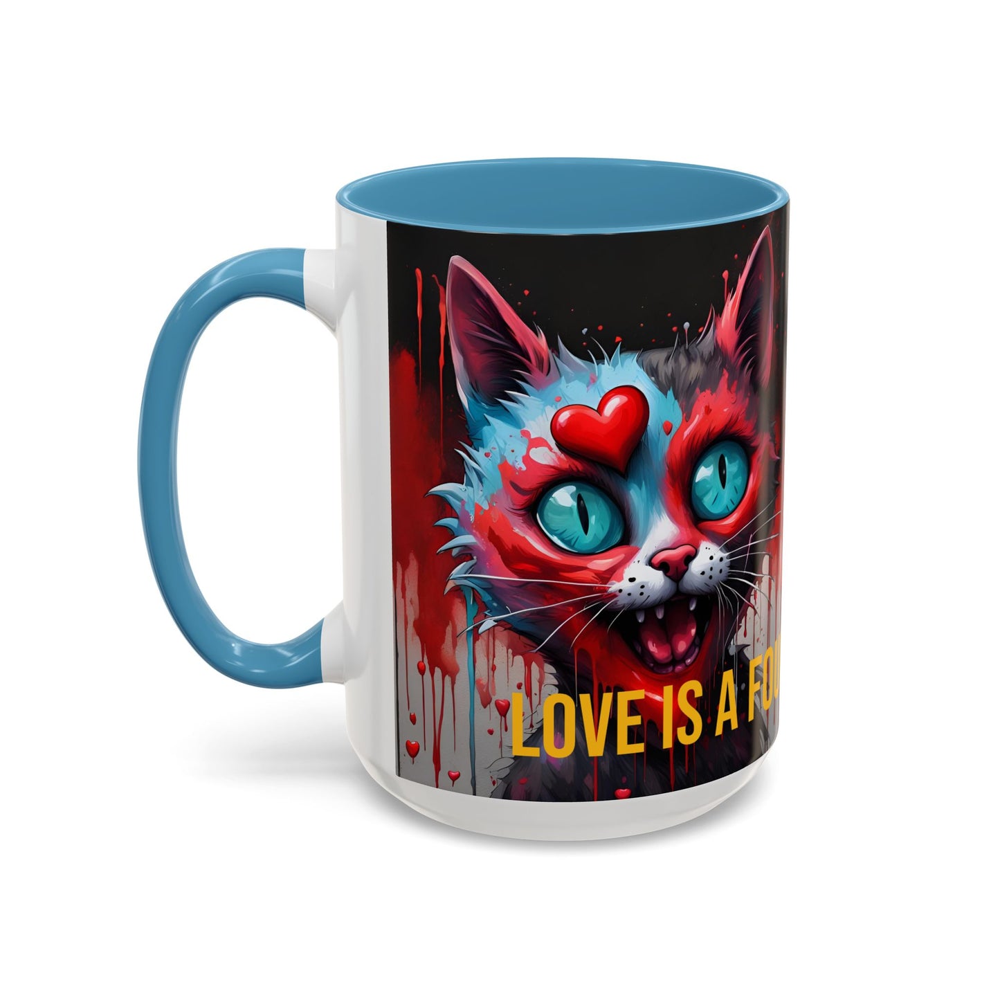 Funny Cat Mug | Love Is a Four-Legged Word | Quirky Gift for Cat Lovers
