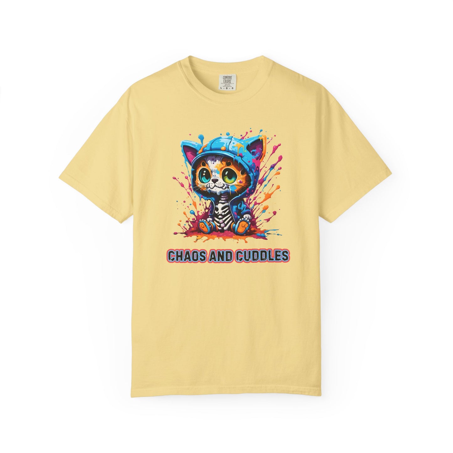 Chaos and Cuddles Cat T-Shirt: Funny Pet Lover Gift