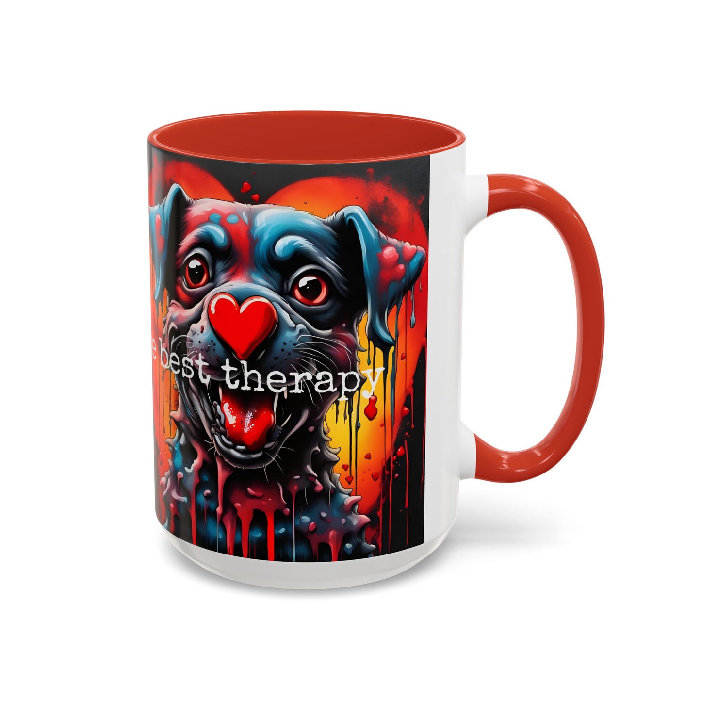 Dog Therapy Coffee Mug: Pet Lover Gift, 11oz/15oz Ceramic
