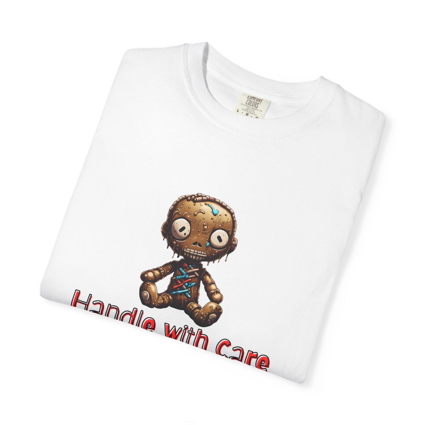 Handle with Care Voodoo Doll Unisex Garment-Dyed T-shirt