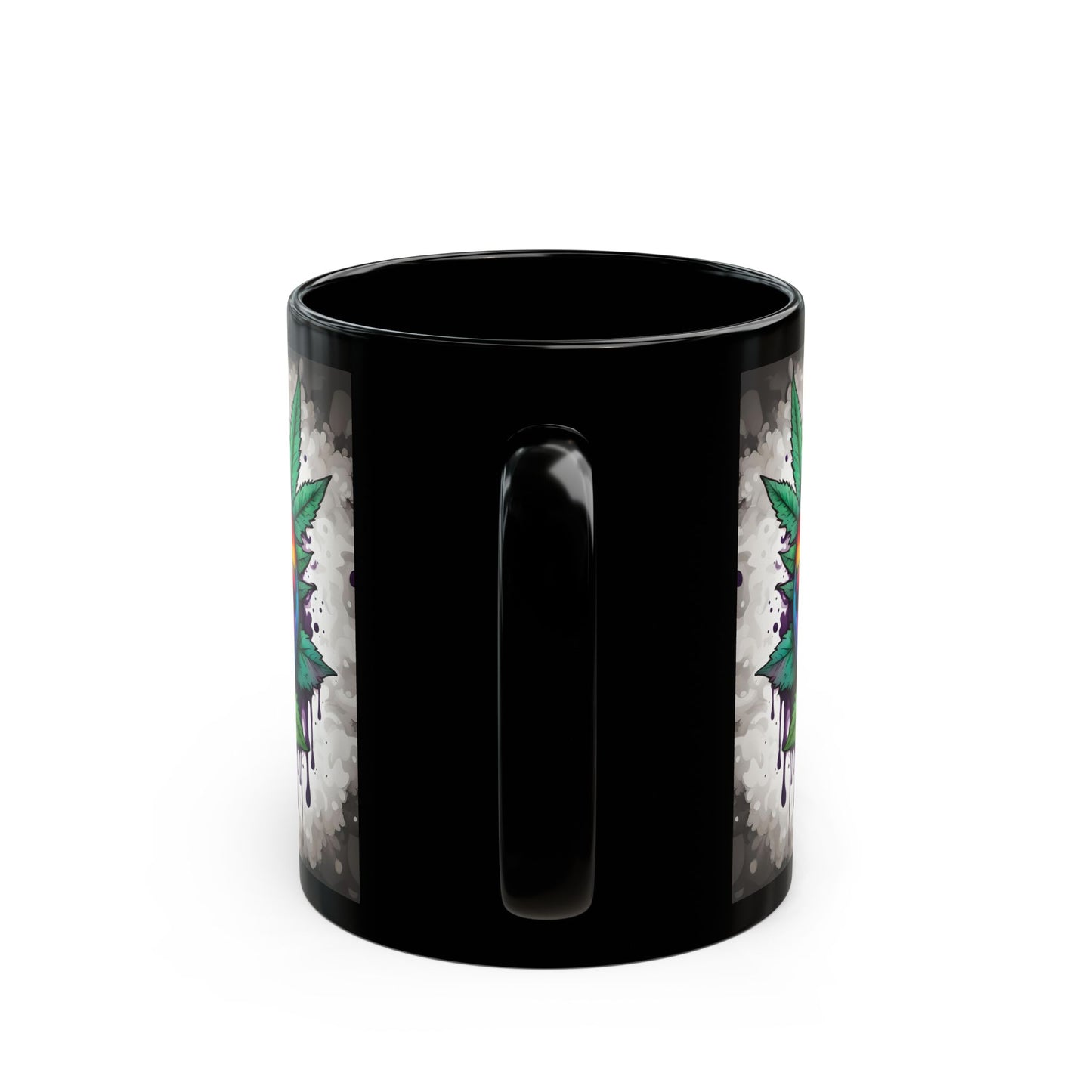 Wake N' Bake Mug | Psychedelic Smiley Design | Unique Gift | Colorful Coffee Cup | Fun Art Mug | Vibrant Cannabis Tea Cup