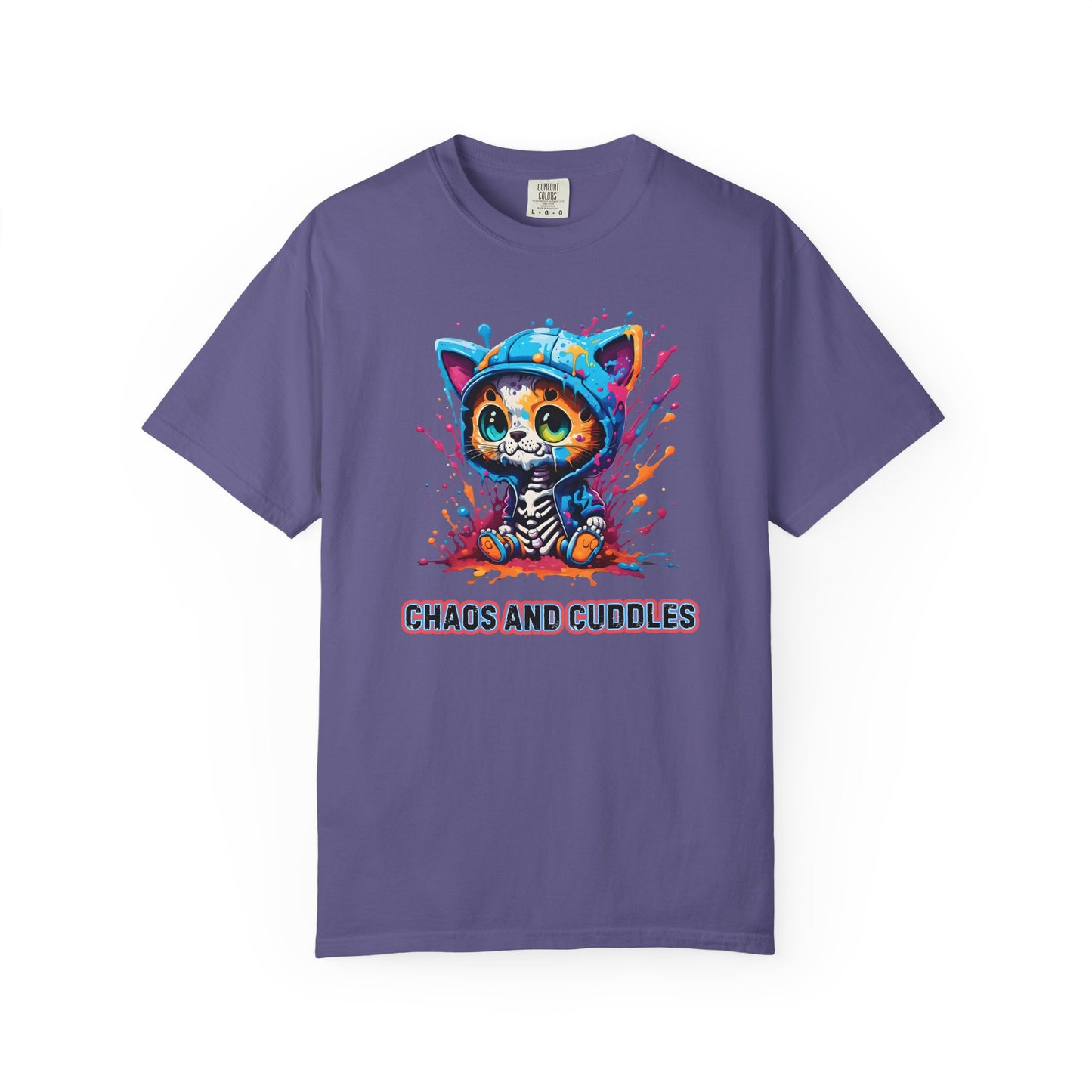 Chaos and Cuddles Cat T-Shirt: Funny Pet Lover Gift