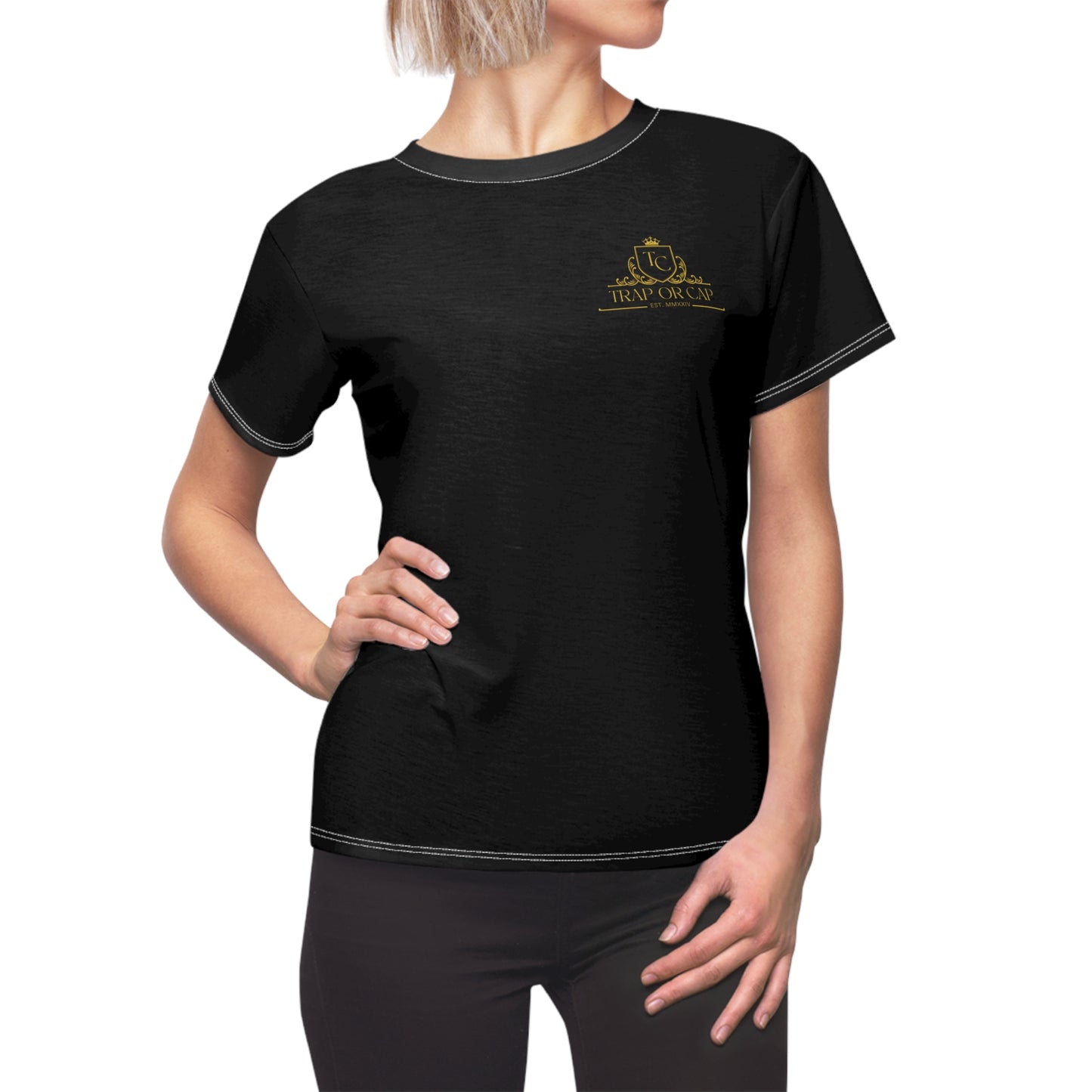 Queen Trap or Cap Women's Cut & Sew Tee (AOP)