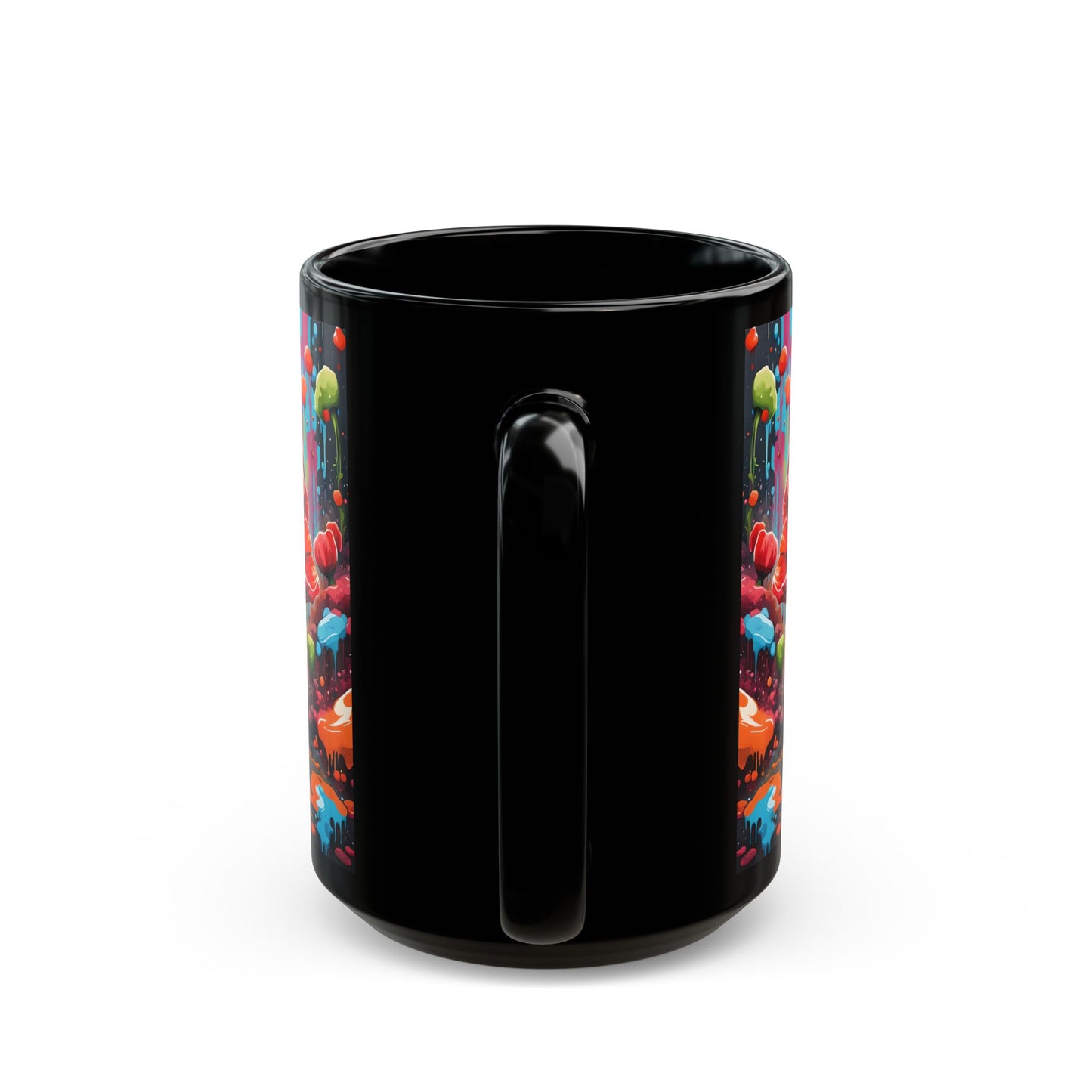 Poppy Flower Ceramic Mug: Whimsical Botanical Coffee Cup