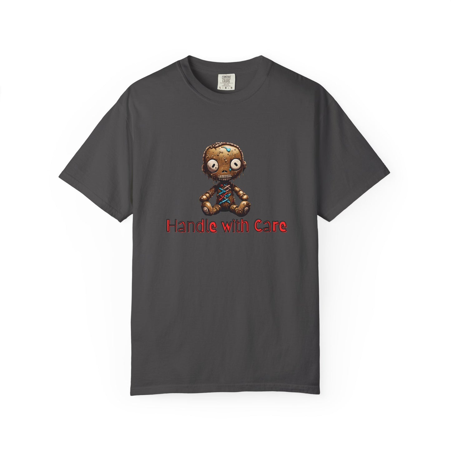 Handle with Care Voodoo Doll Unisex Garment-Dyed T-shirt