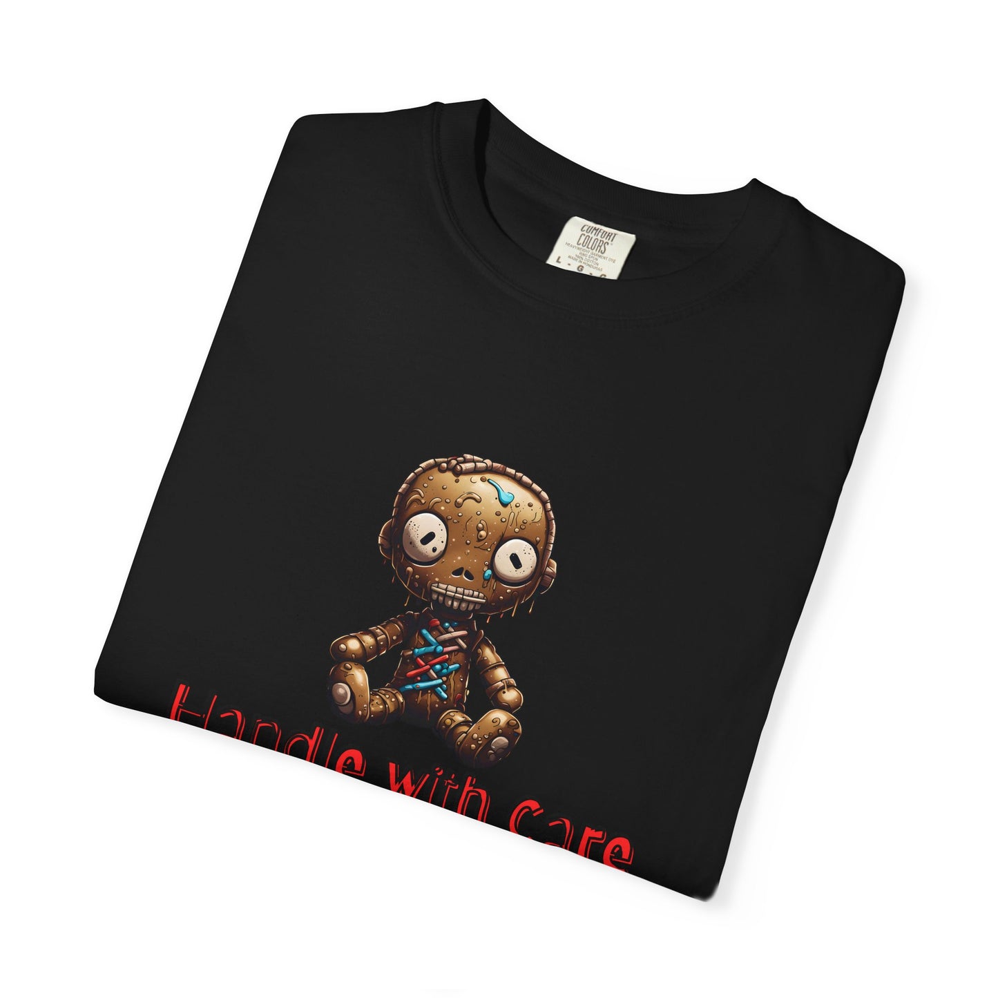 Handle with Care Voodoo Doll Unisex Garment-Dyed T-shirt
