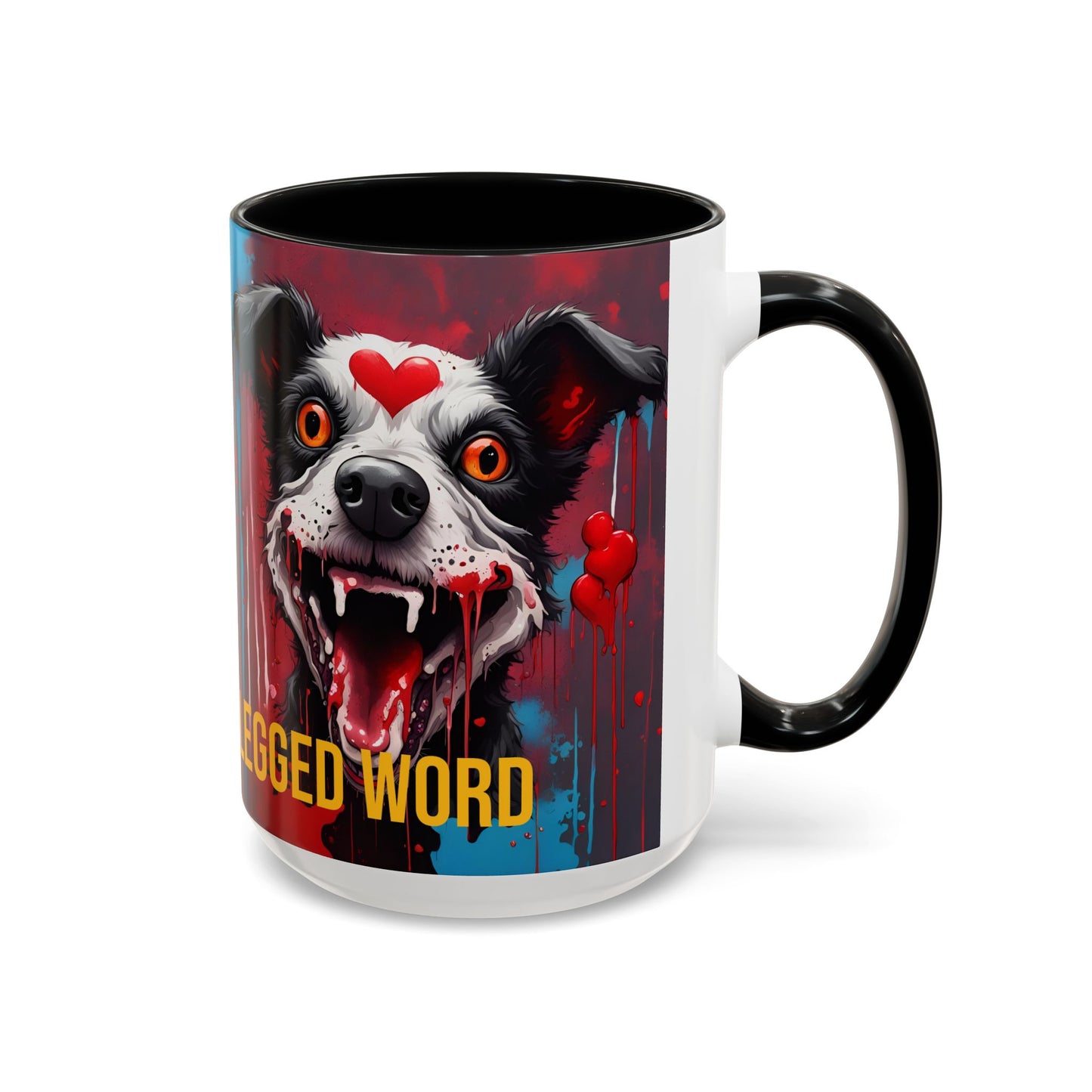 Dog Lover Coffee Mug: "Love Is a Four-Legged Word" Ceramic Cup