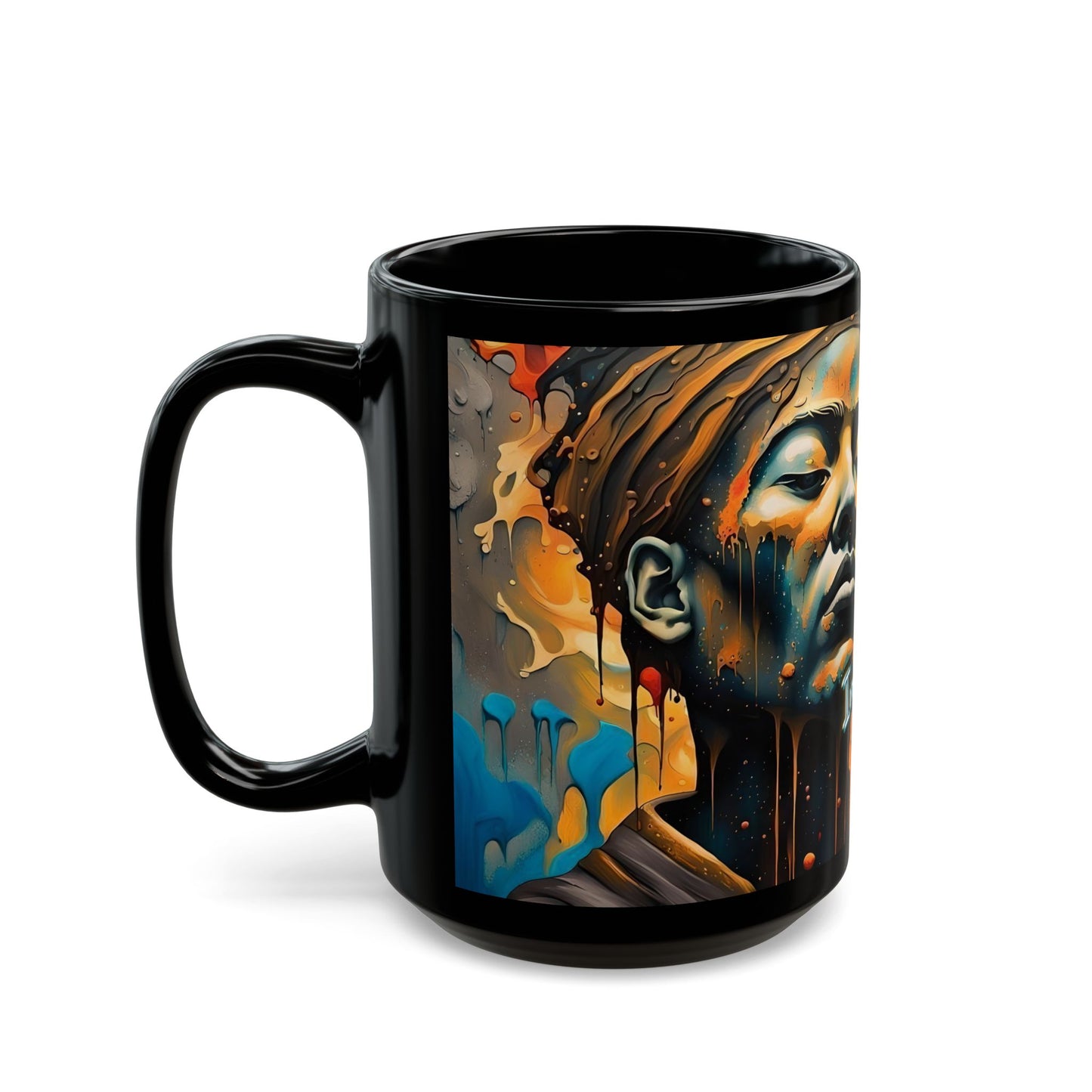Inspirational Black Mug: "My Soul Finds the Light" - Motivational Coffee Cup