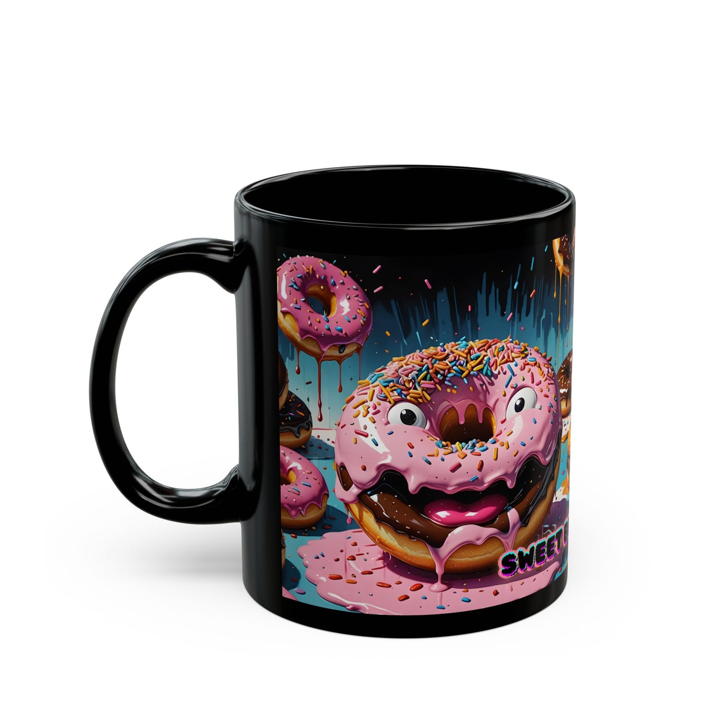 Sweet But Unhinged Donut Mug, Fun Coffee Cup, Quirky Gift for Food Lovers, Unique Kitchen Decor, Perfect for Birthdays or Holidays