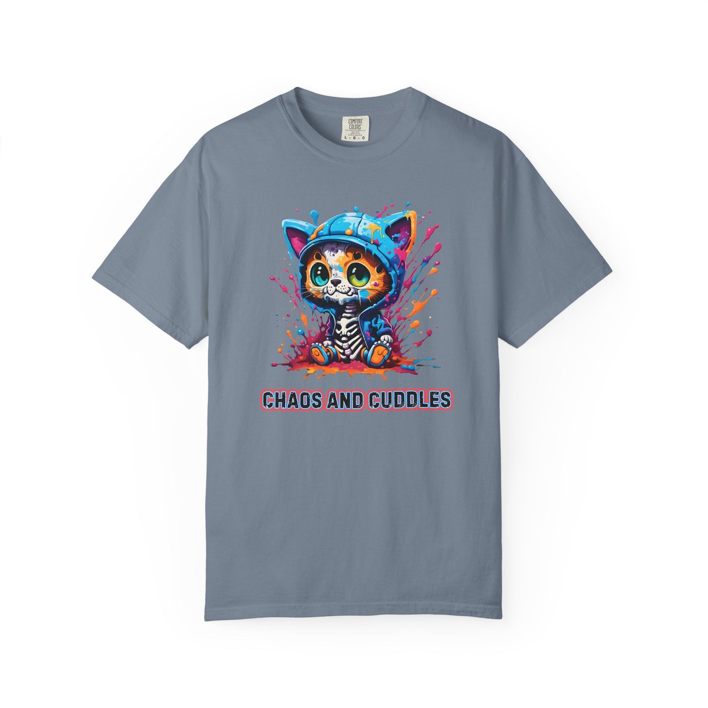 Chaos and Cuddles Cat T-Shirt: Funny Pet Lover Gift