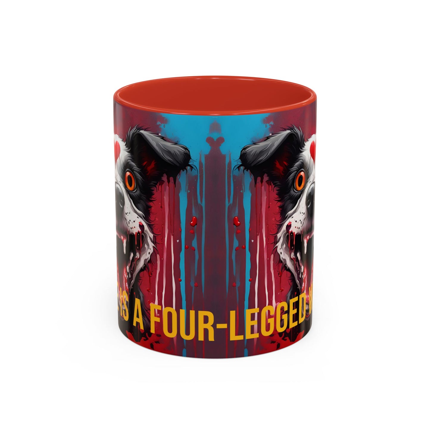 Dog Lover Coffee Mug: "Love Is a Four-Legged Word" Ceramic Cup