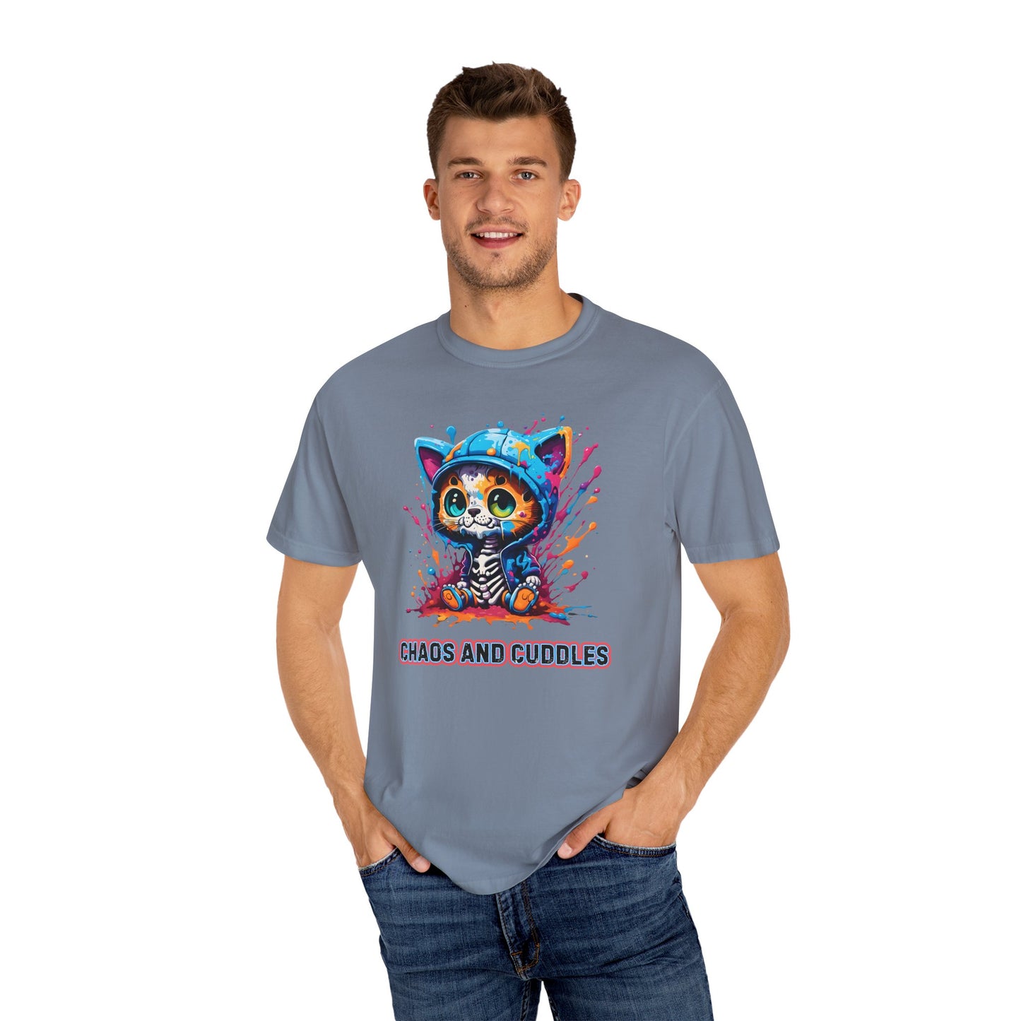 Chaos and Cuddles Cat T-Shirt: Funny Pet Lover Gift