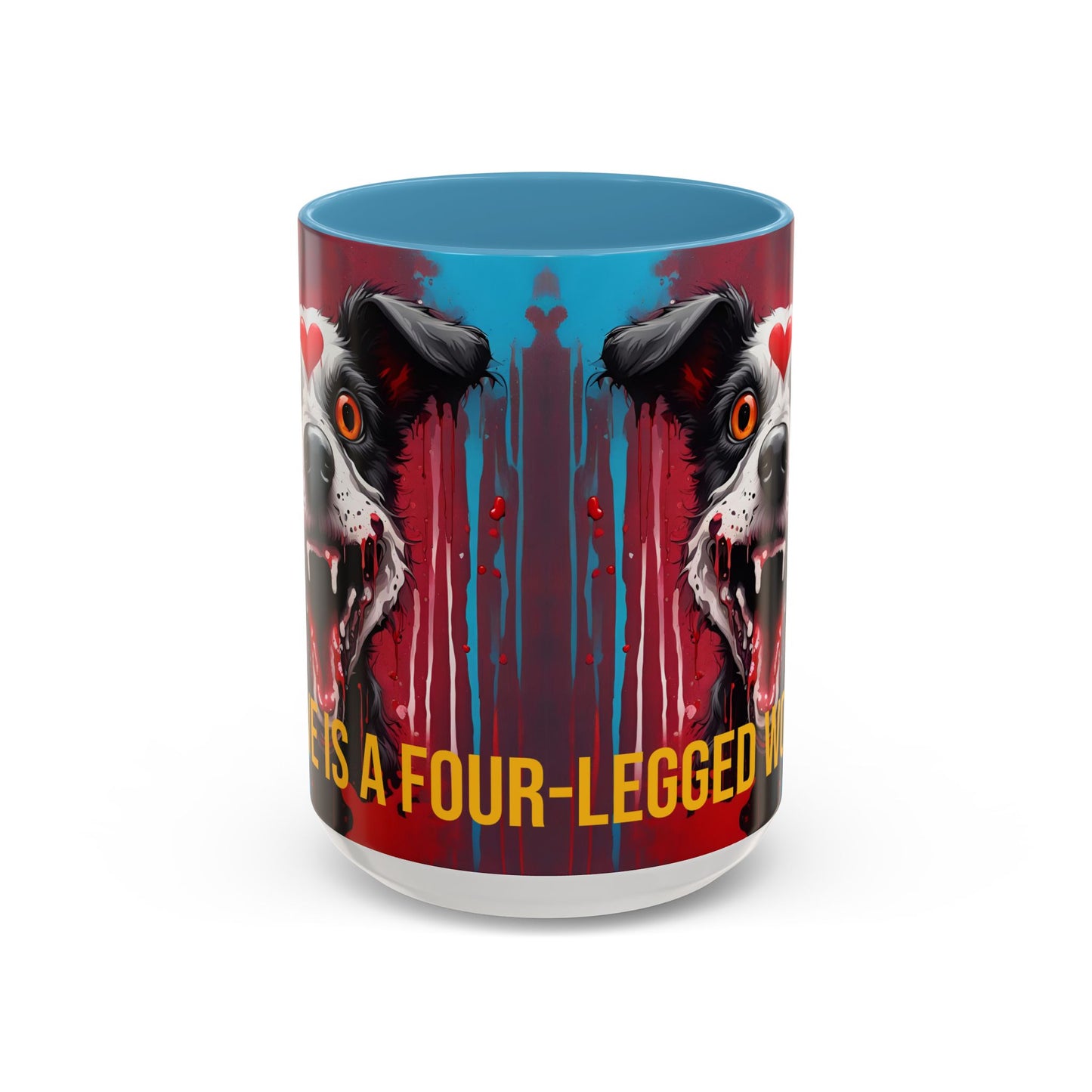 Dog Lover Coffee Mug: "Love Is a Four-Legged Word" Ceramic Cup