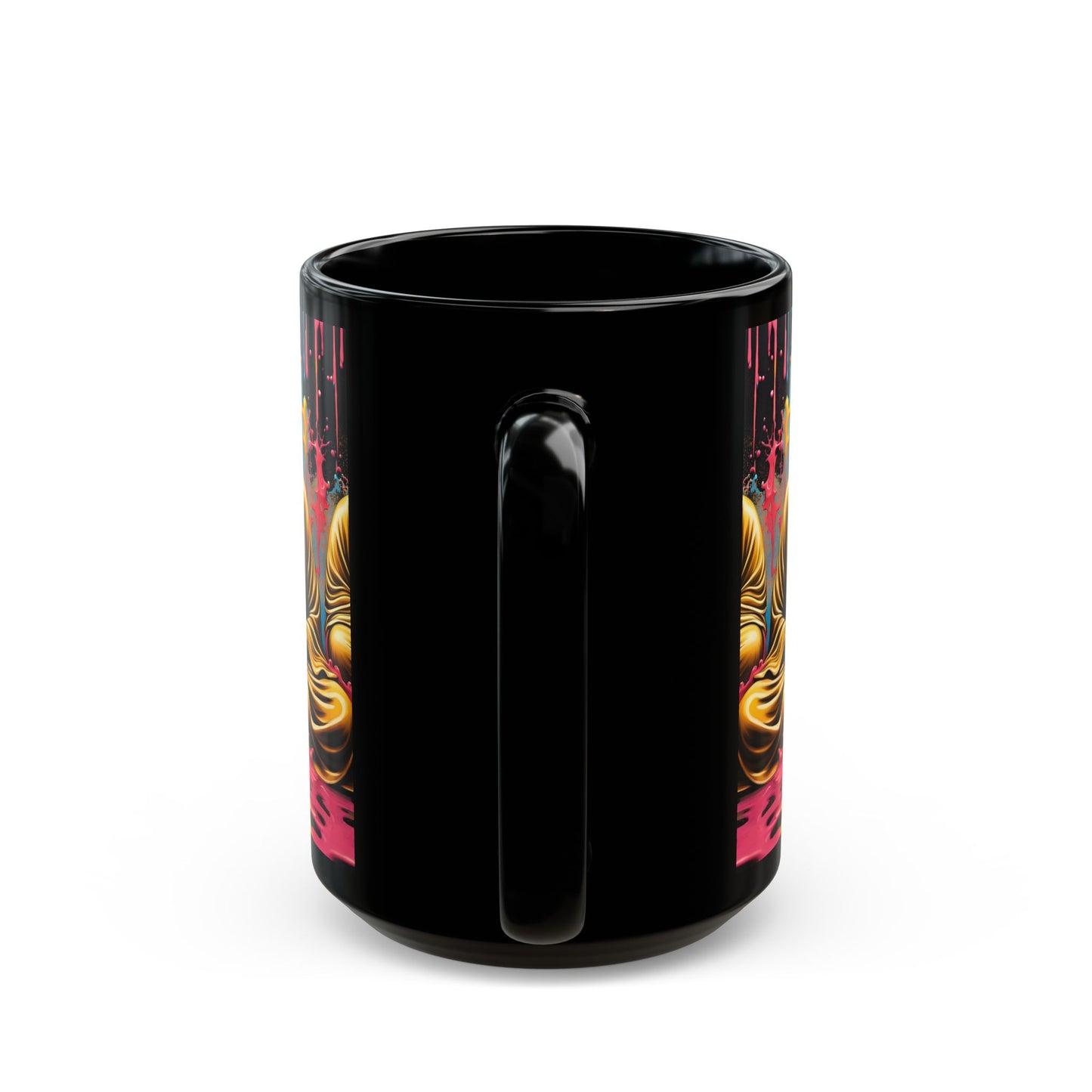 Zen Golden Buddha Ceramic Coffee Mug | Meditation Cup | Unique Tea Mug | Buddha Lover Gift | Yoga Lover Gift | Gift for Him | Gift for Her
