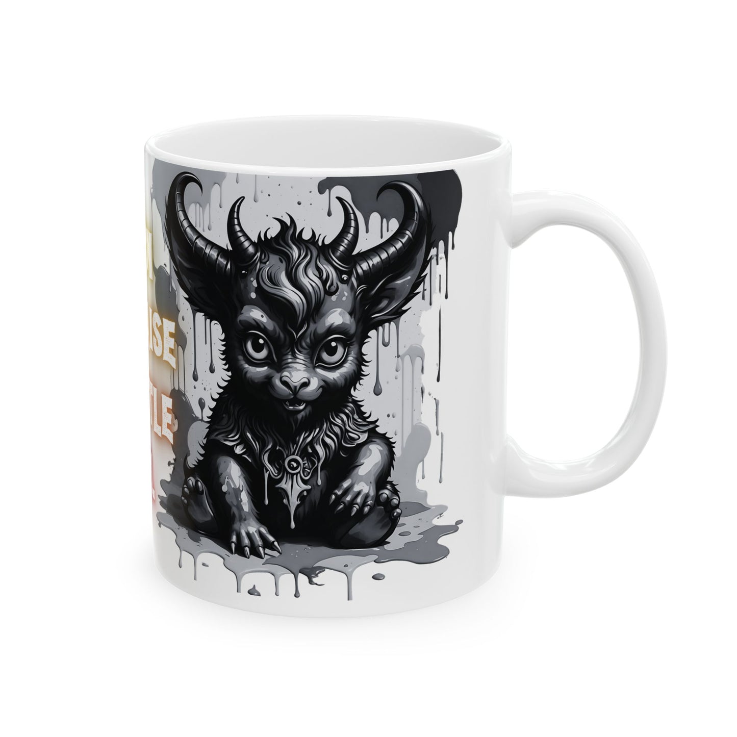 Demon Mug | Born to Raise a Little Hell | Unique Quirky Coffee Cup