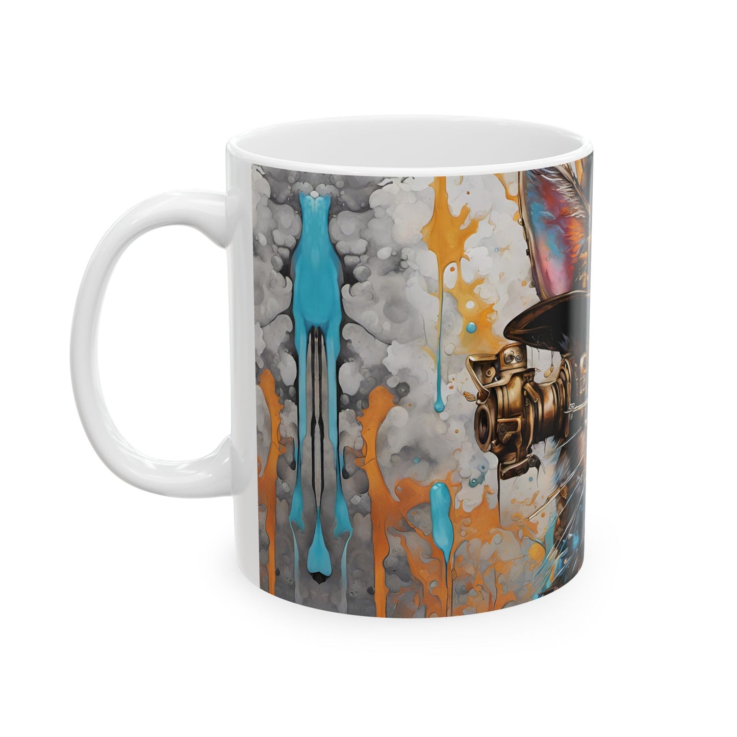 Baroness Nyx von Clawthorne Steampunk Cat Mug