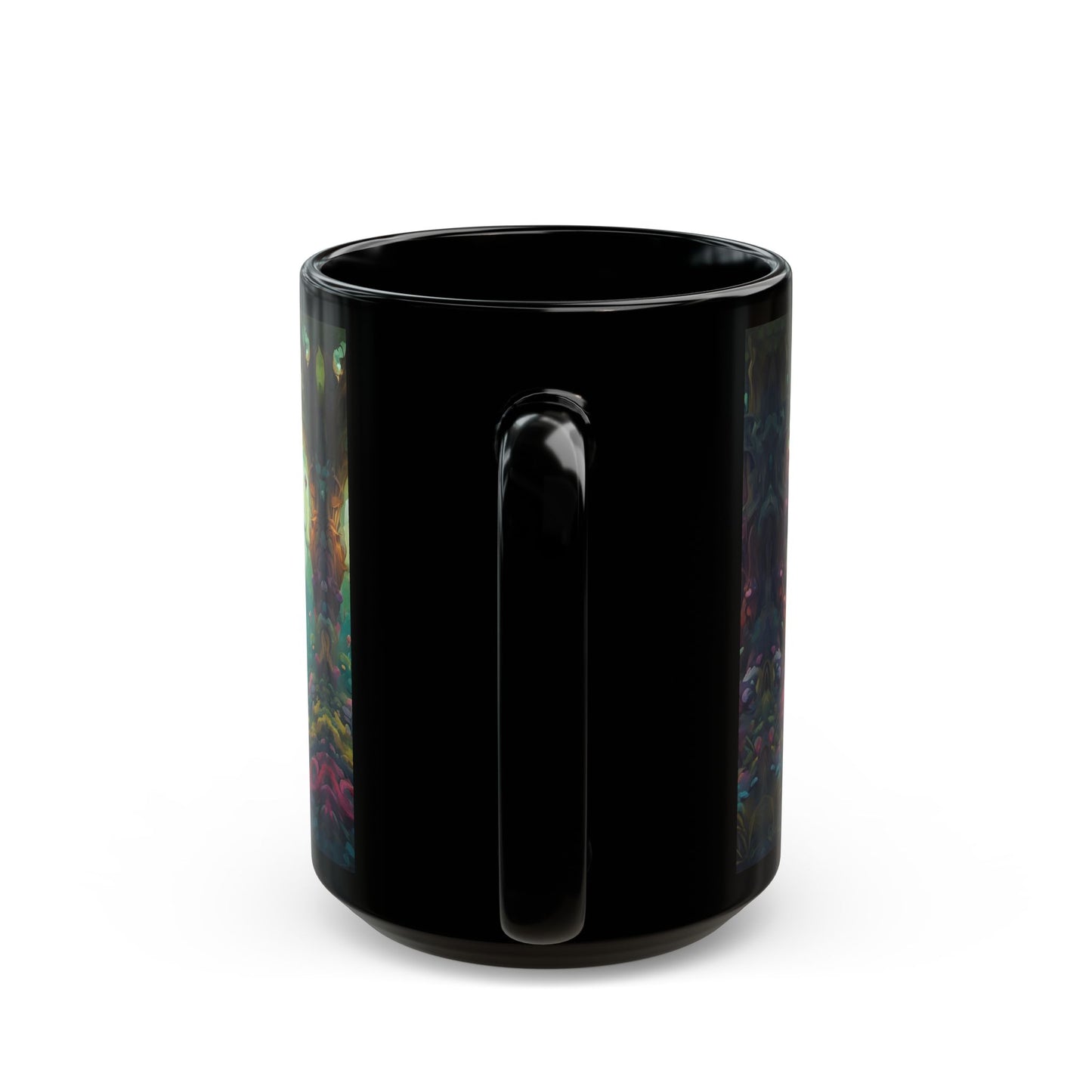 Enchanted Forest Cottage Mug: Whimsical Coffee Cup with Hidden Message