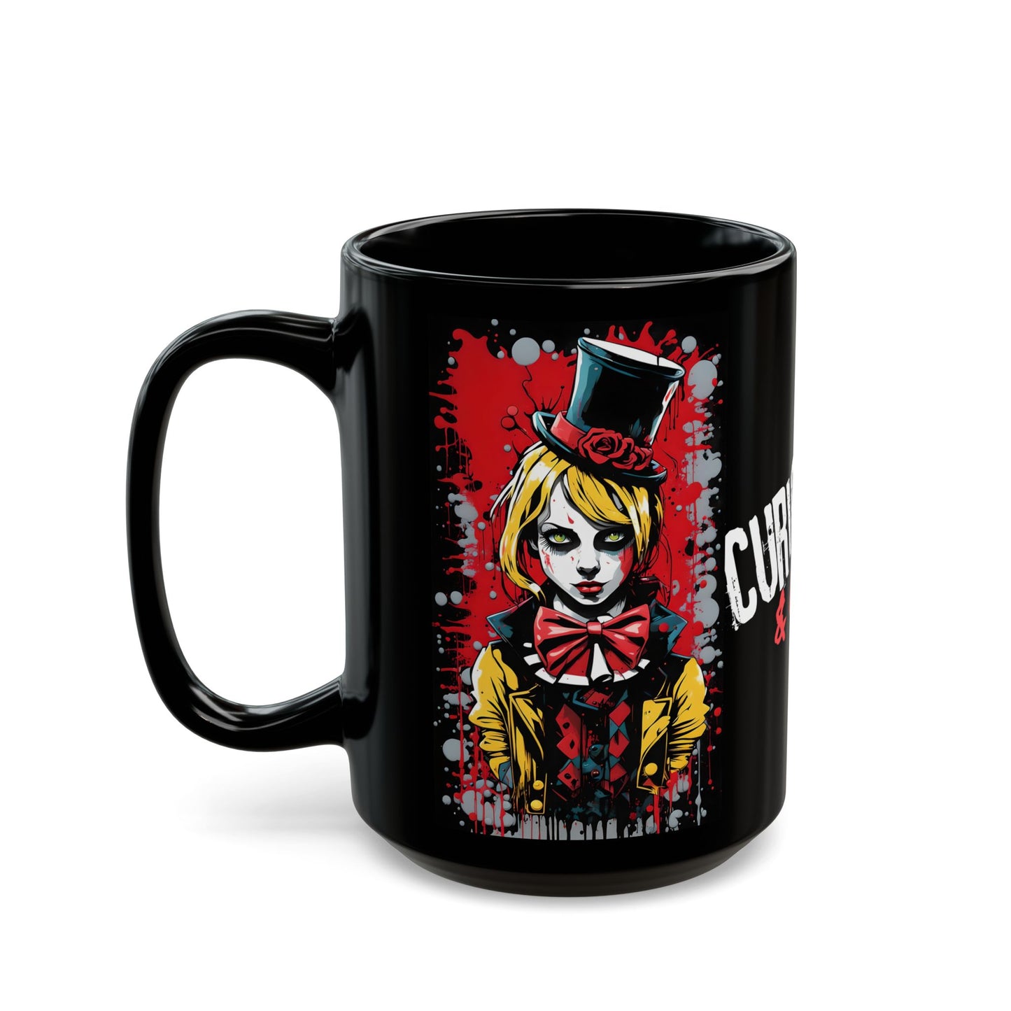 Mad Hatter Art Mug: Curiouser & Crazier Coffee Cup